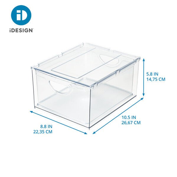 Pantry Bin Drawer Organizer - Stackable Kitchen Storage Containers for Spices, Snacks & Dry Goods | Perfect for Pantry, Cabinet & Countertop Organization