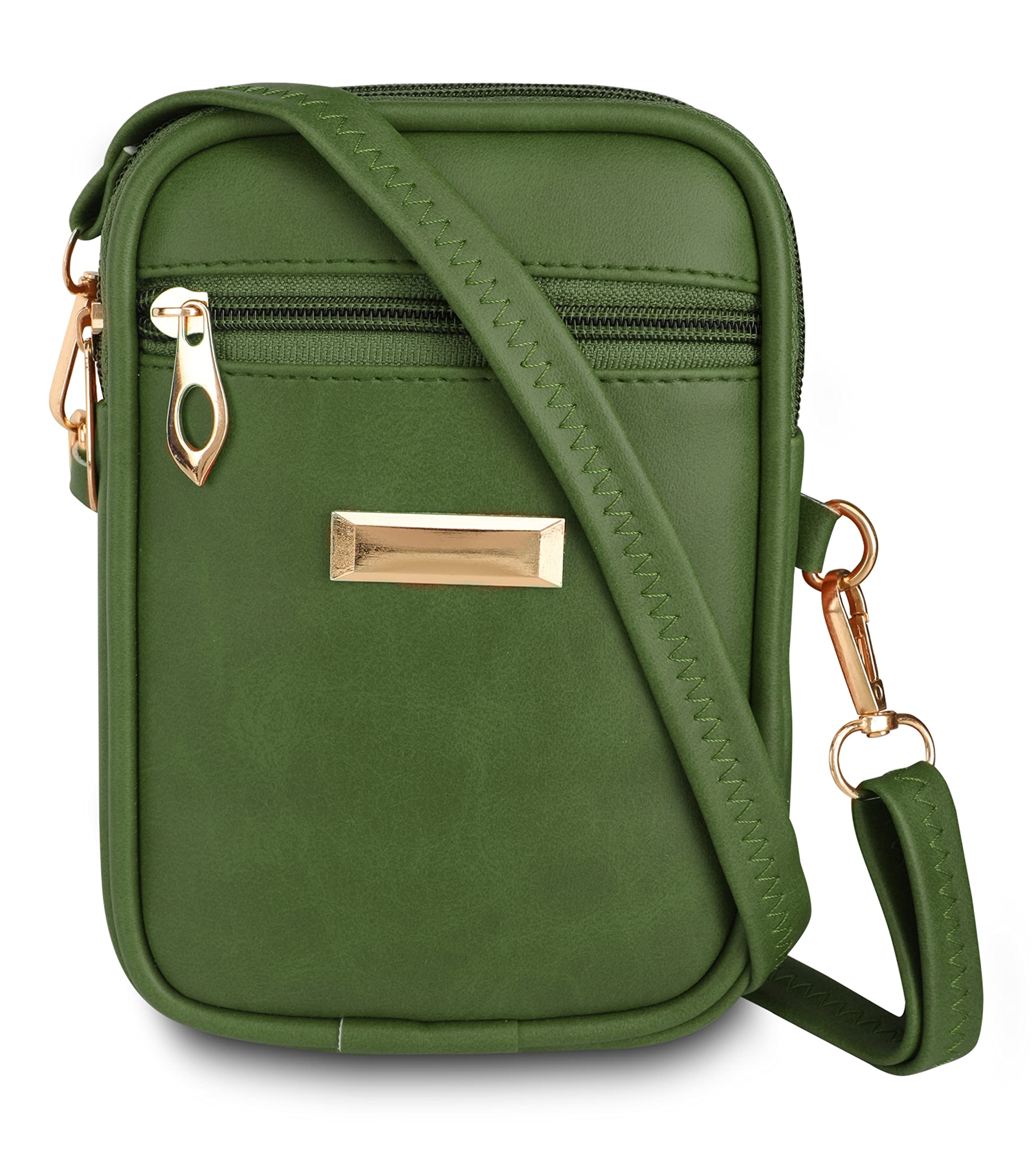 Stylish PU Leather Crossbody Phone Bag for Women - Small Sling Pouch with Shoulder Strap, Mini Cell Phone Holder Purse | Perfect for Travel, Shopping, and Everyday Use