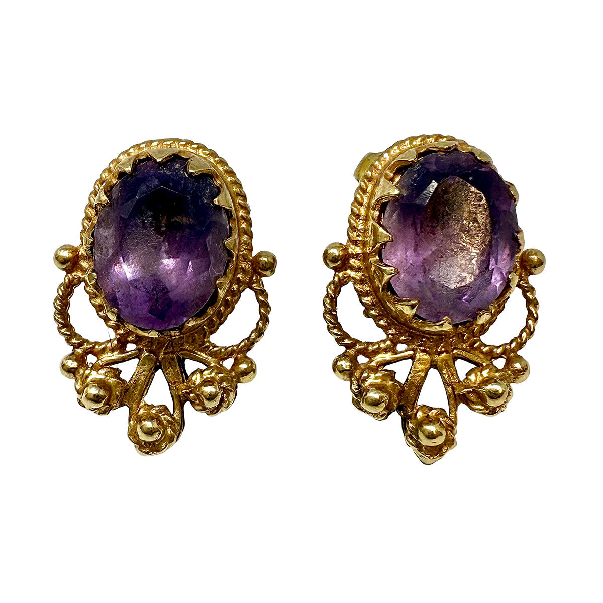 Natural Amethyst Stud Earrings for Women - 925 Sterling Silver Dainty Purple Gemstone Jewelry - Perfect for Everyday Wear, Gifts & Special Occasions