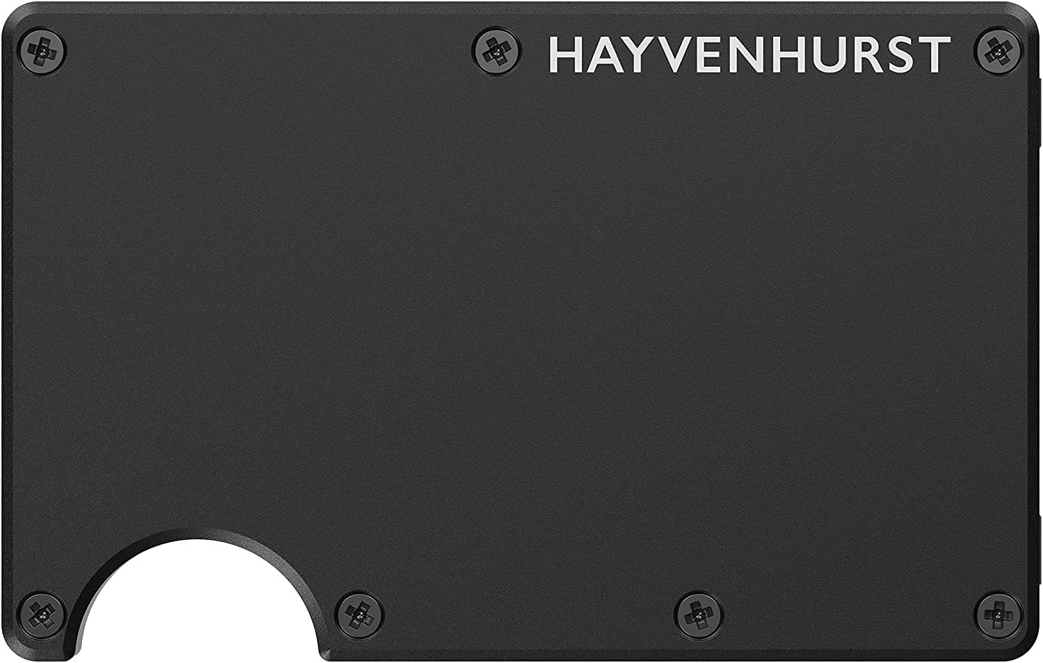 Hayvenhurst RFID Blocking Slim Wallet for Men - Ultra Thin Minimalist Front Pocket Wallet with 12 Card Capacity - Obsidian Black | Perfect for Travel, Business & Everyday Use