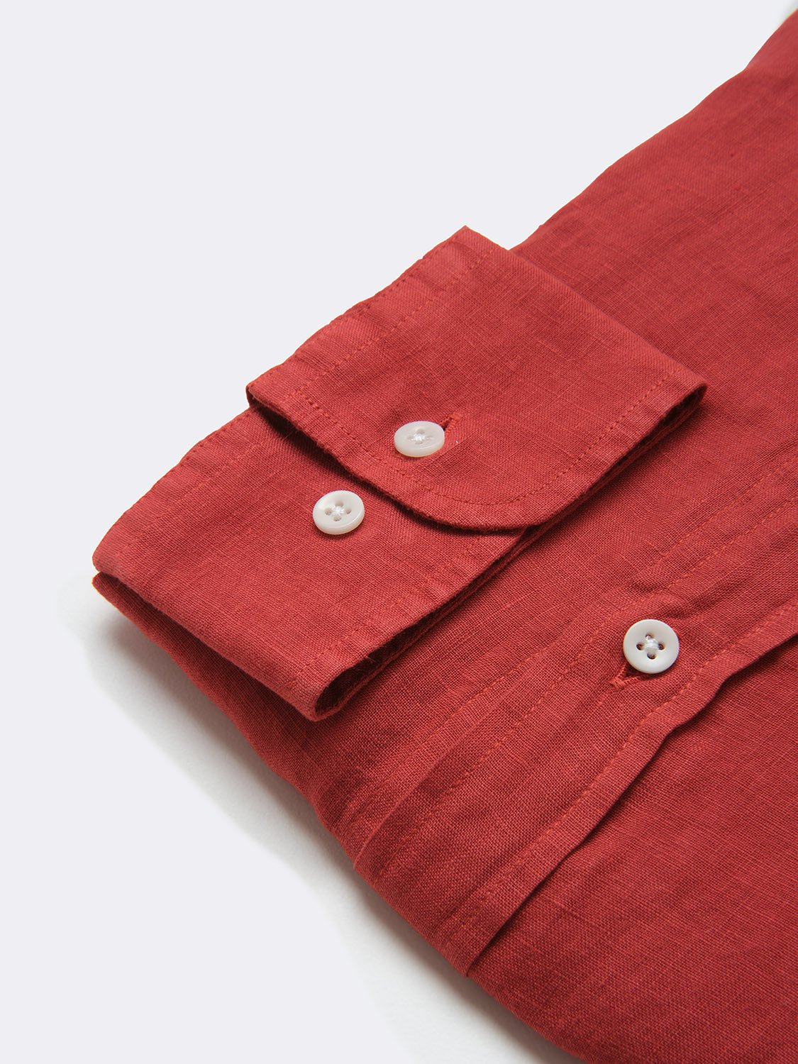 Premium Linen Shirt for Men - Breathable & Comfortable Nuve Red - Perfect for Summer, Casual Wear & Outdoor Activities