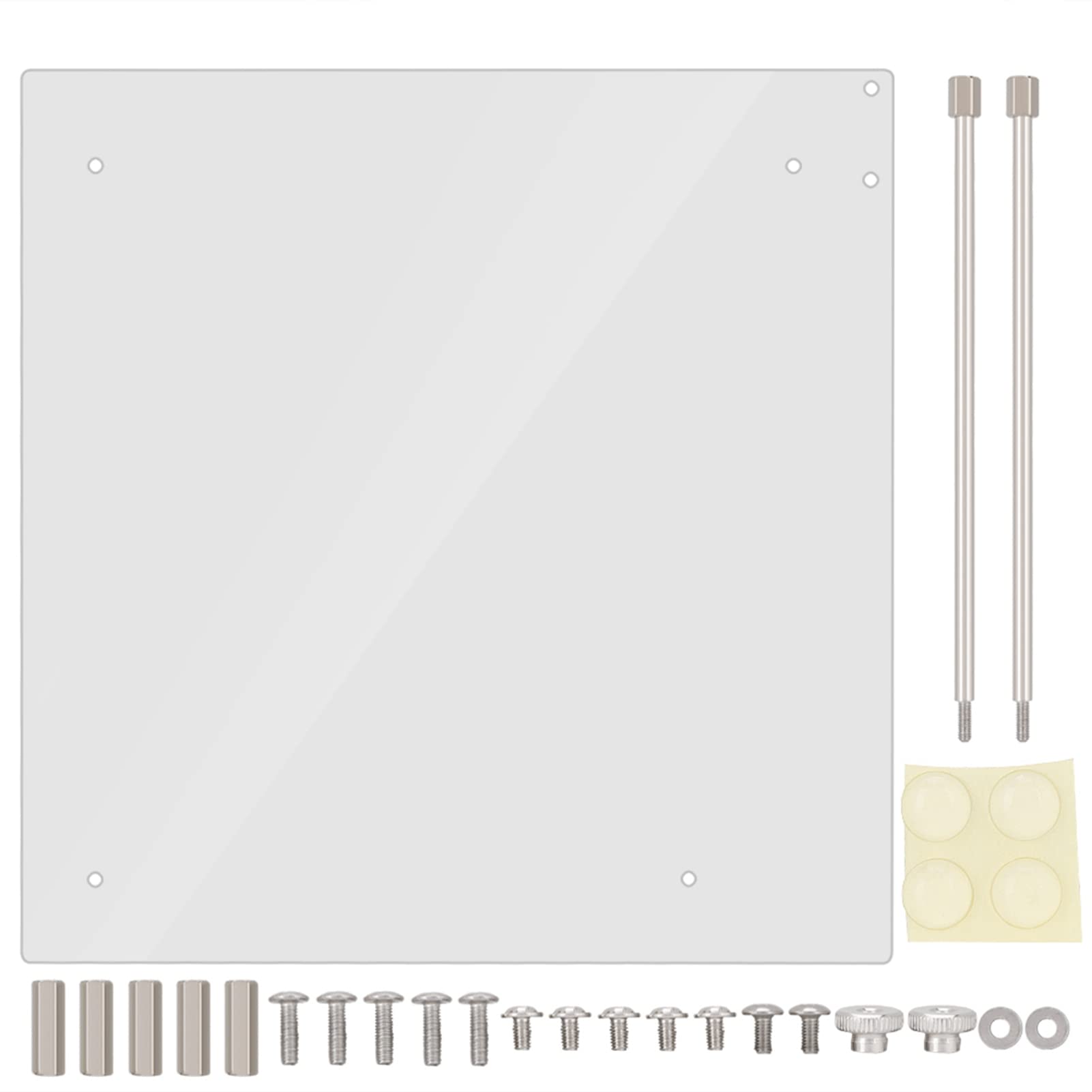 Agatige Transparent Acrylic Motherboard Open Frame - DIY Computer Case Stand for Testing, Overclocking & Gaming PC Builds | Perfect for Bench Testing, Hardware Modding & Custom PC Setups