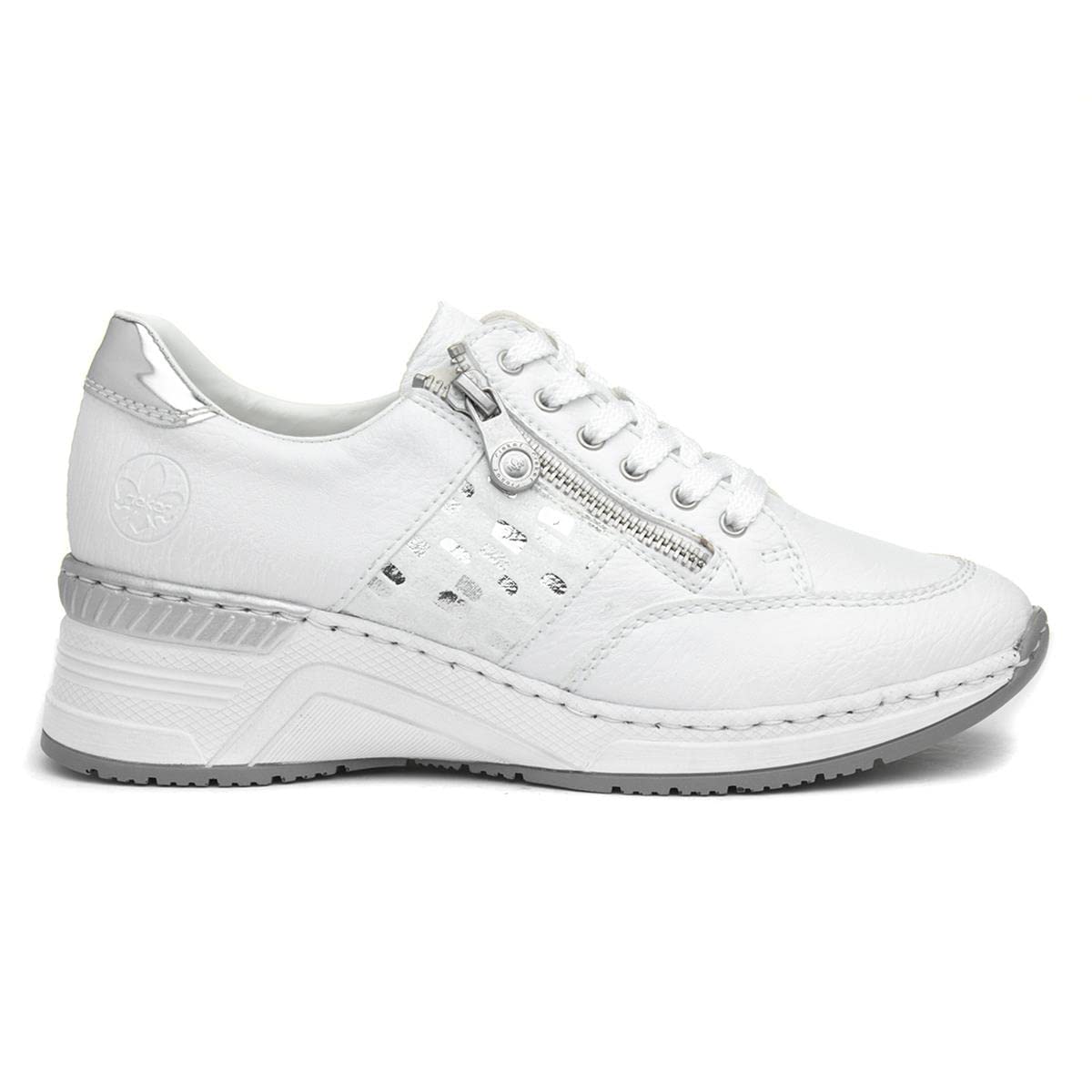 Rieker Women's Comfortable Low-Top Sneakers - Lightweight Walking Shoes for Women - Casual Fashion Sneakers for Everyday Wear, Work, and Travel