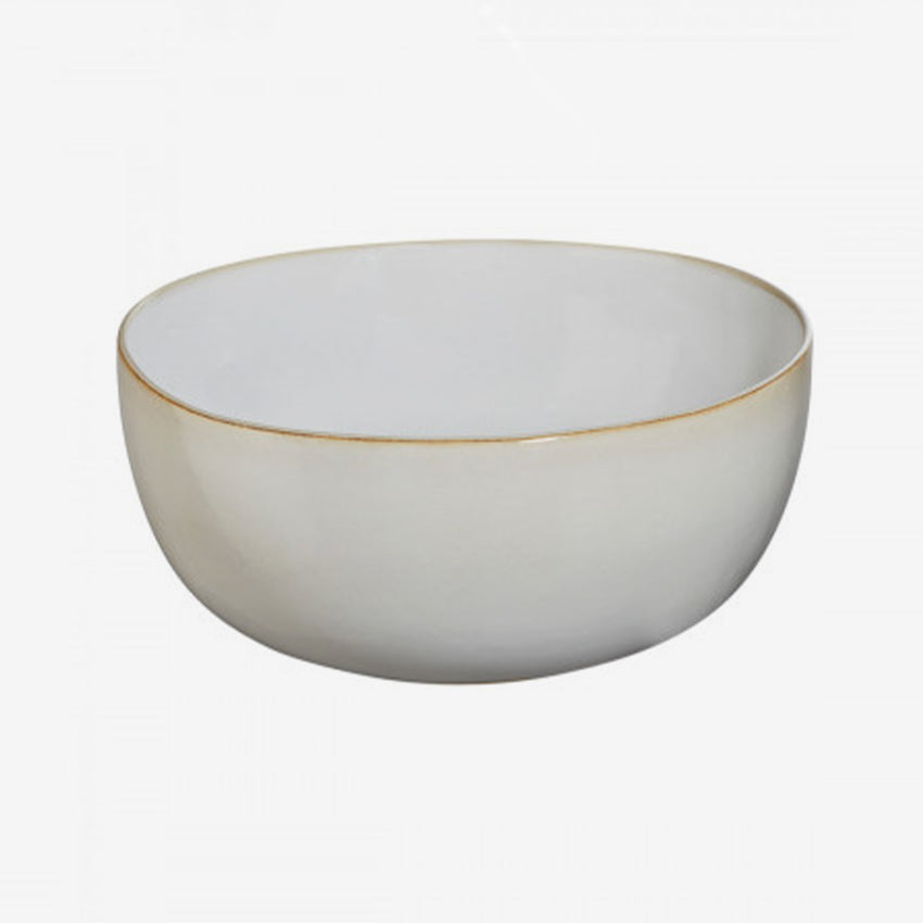 Asa Germany Premium Salad Bowl Set - Durable Porcelain Mixing Bowls for Kitchen, Serving, Meal Prep - Perfect for Salads, Pasta, Fruits, and Party Dishes (Set of 3, White) - Ideal for Home Cooking, Entertaining & Healthy Eating