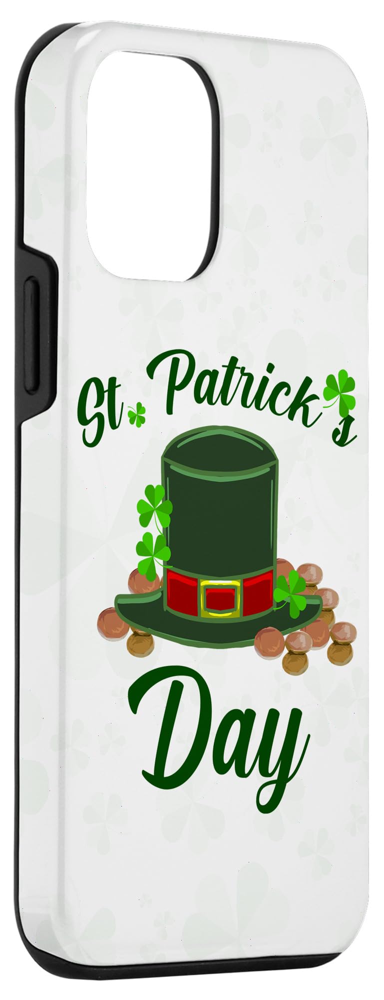 iPhone 12 Mini Case with St. Patrick's Day Design - Leprechaun Hat, Shamrock & Clover Coins | Perfect for St. Patrick's Day Celebrations & Irish-Themed Parties
