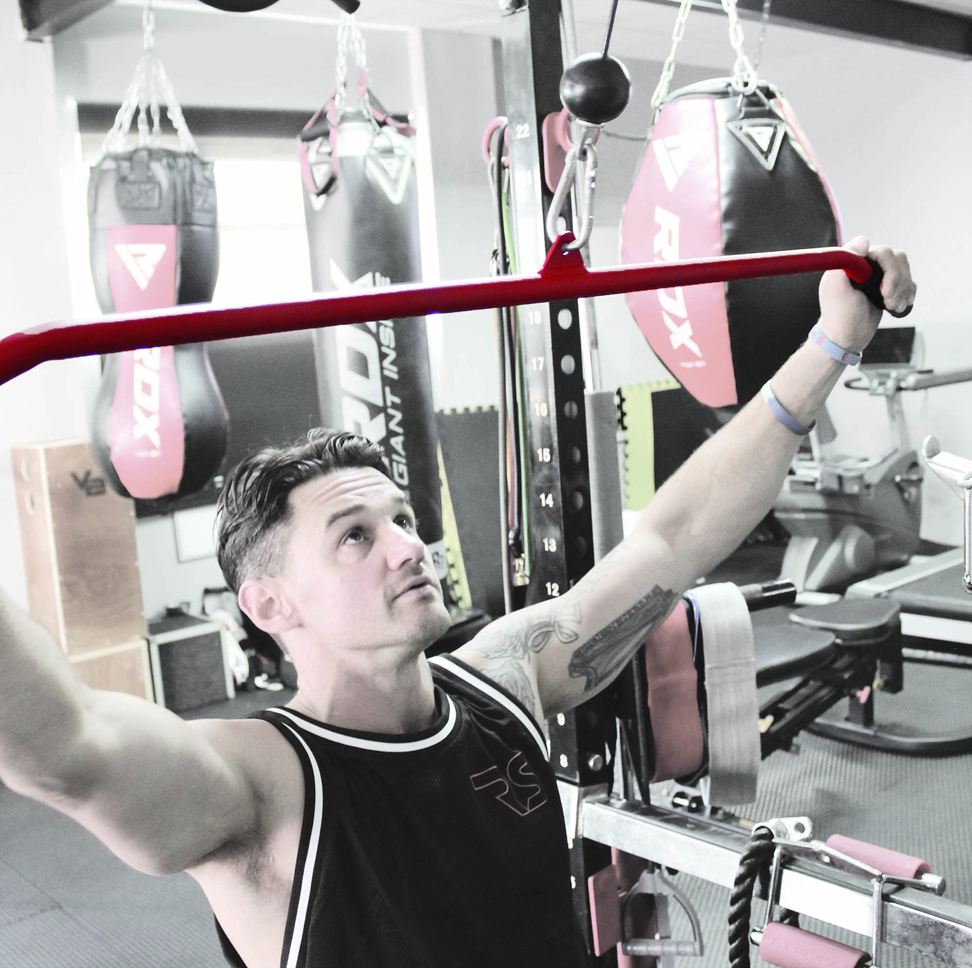 FH Tricep Double Rope & V Bar - Multipurpose Gym Attachment for Tricep Press Down, Seated Row & Full Extensions | M8 Hook with Foam Handle | Perfect for Home & Commercial Gym Workouts