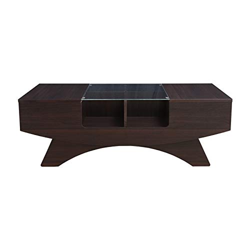 Furniture of America Markham Coffee Table - Espresso Finish, Modern Living Room Center Table for Home Decor & Entertainment Spaces