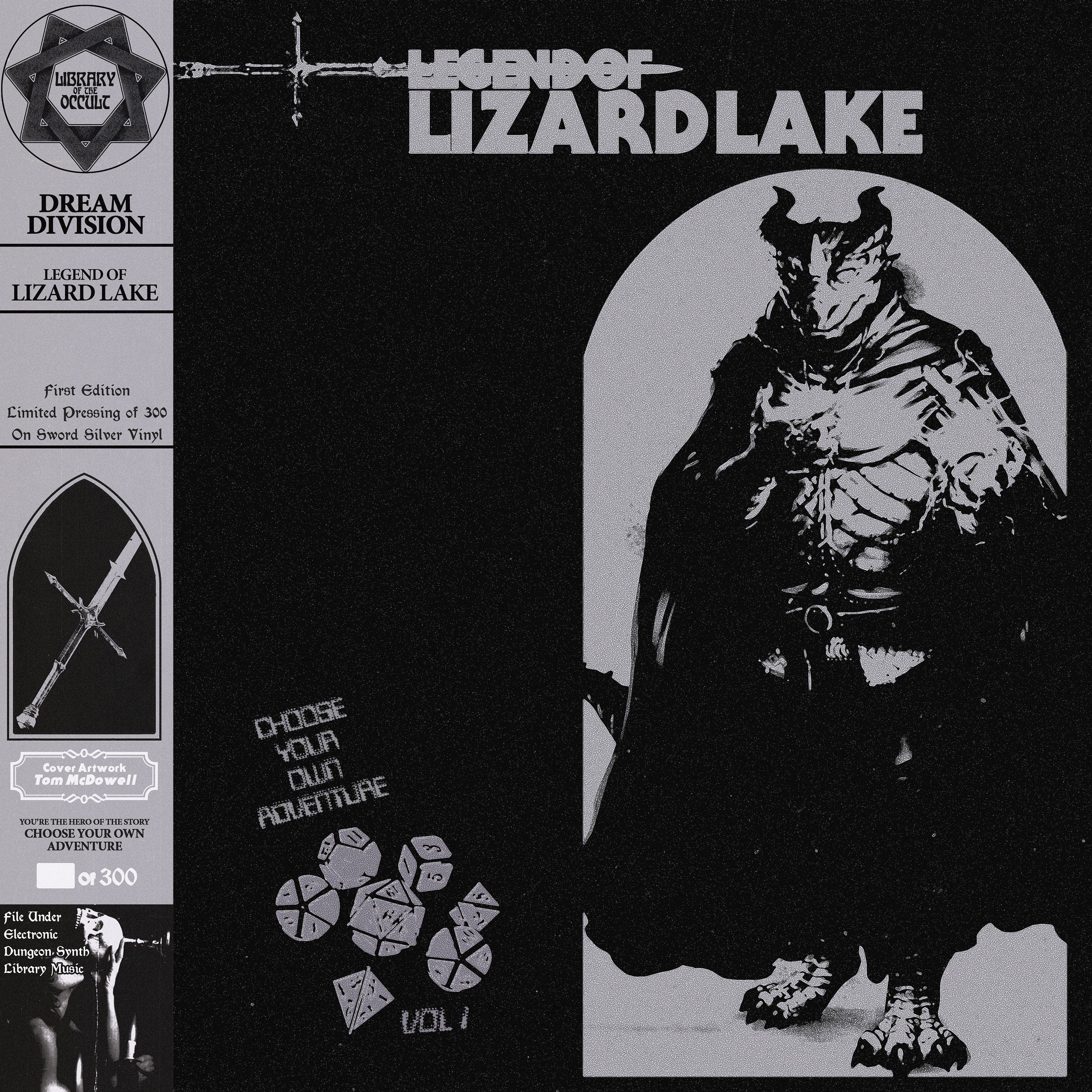 Legend of Lizard Lake Vinyl LP by Dream Division - Limited Edition Fantasy Adventure Soundtrack for Tabletop RPG Gaming & Retro Music Collectors