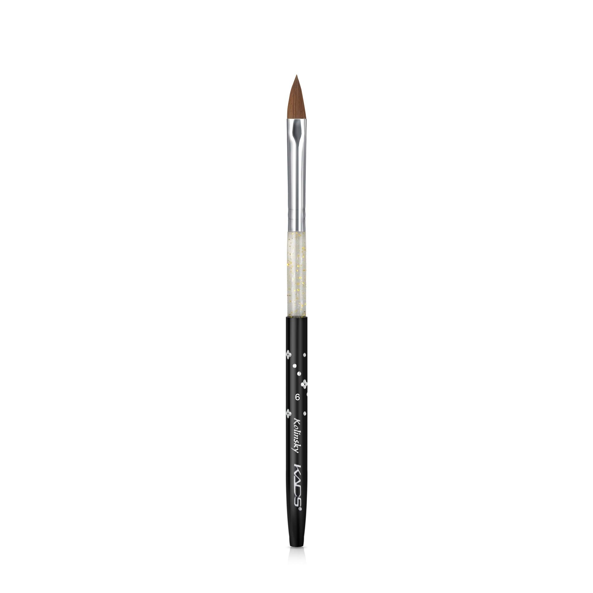 Professional KADS Acrylic Sable Brush Size 6# - Kolinsky Sable Hair for Flawless Nail Art - Perfect for Acrylic Nails, Gel Extensions & Salon Professionals