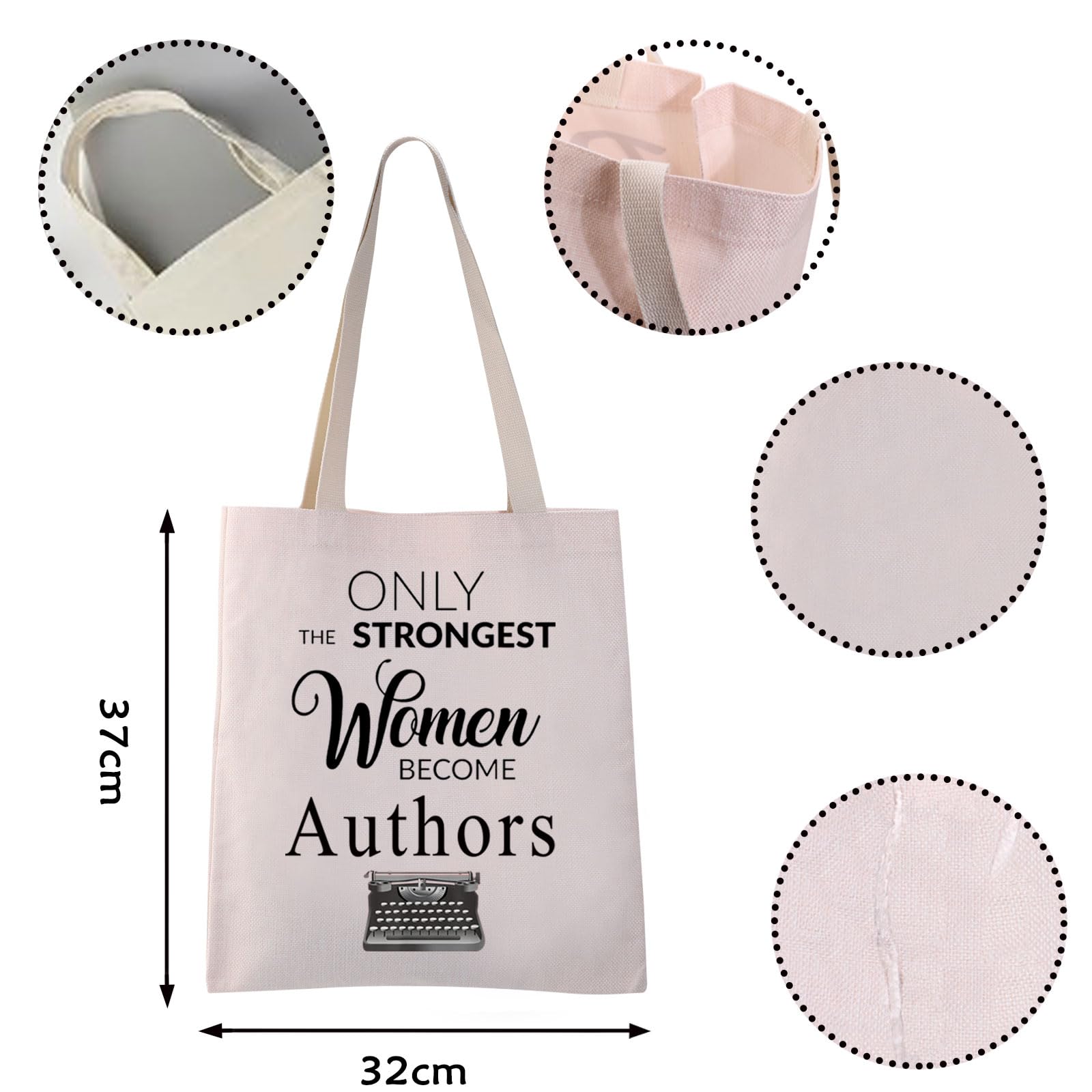 VAMSII Author Tote Bags - Premium Writer Gifts for Women, Inspirational Novelist Present for New Authors - Perfect for Book Lovers, Writing Conferences & Literary Events