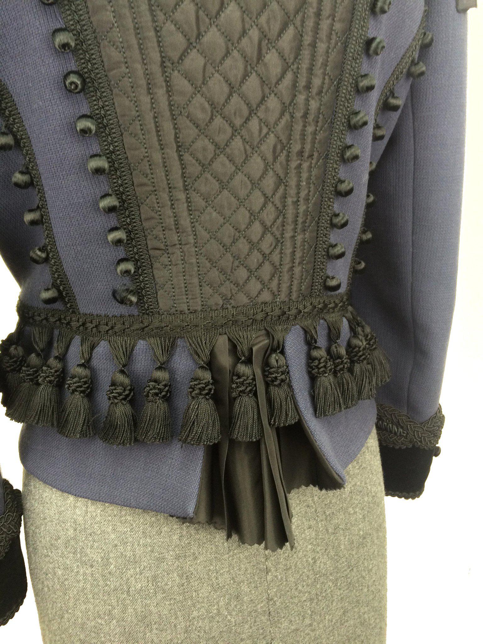 Marc Jacobs Double-Faced Lightweight Wool Victorian Fitted Jacket for Women - Size M | Elegant Office Wear & Evening Outfits