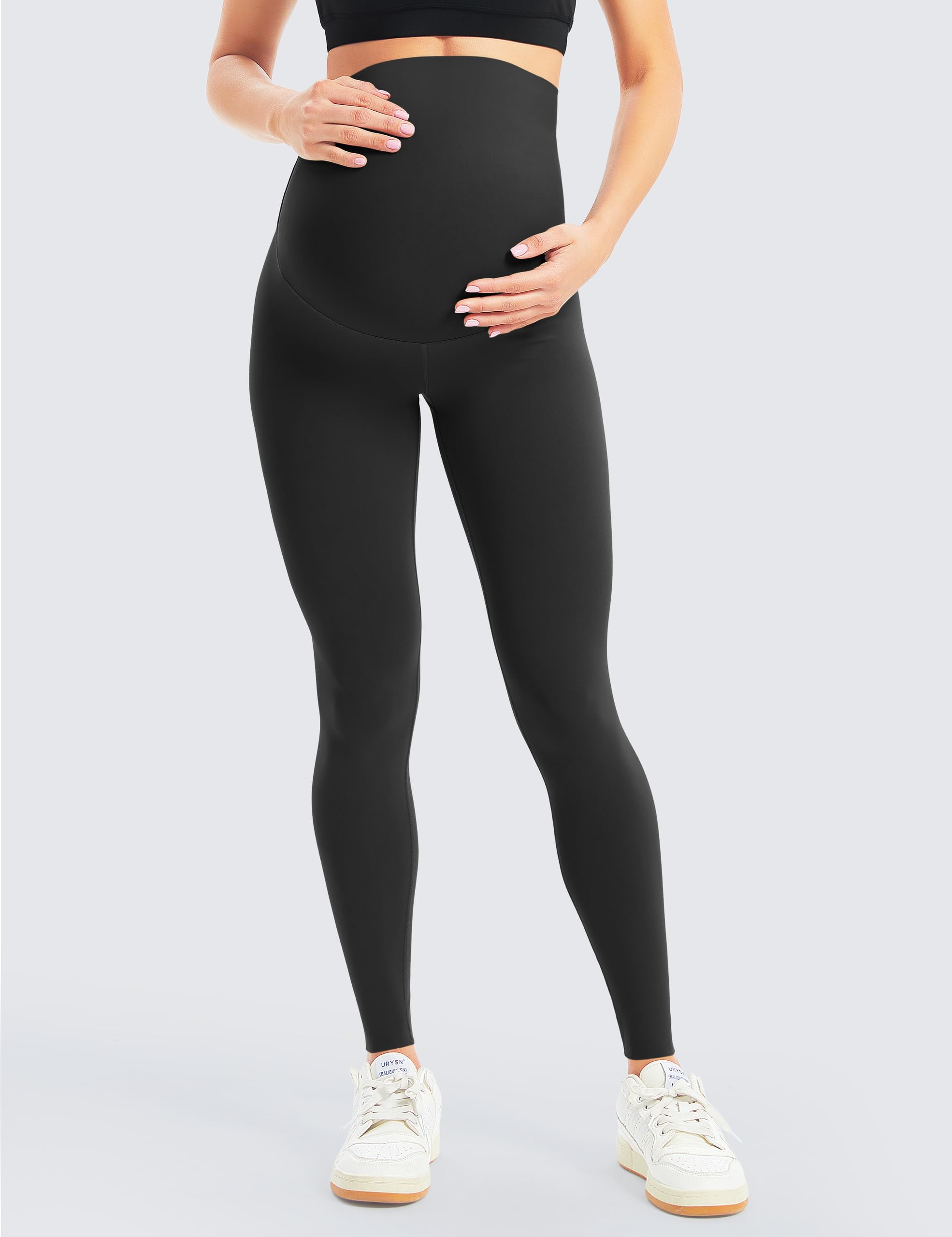BONVIGOR Women's Maternity Yoga Pants - Over The Belly Full Length Workout Leggings for Running, Active & Pregnancy Exercise - Perfect for Gym, Prenatal Fitness and Daily Comfort