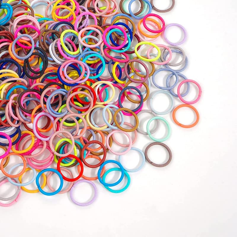 Shidara No-Crease Elastic Hair Ties for Baby & Toddler Girls - 100pcs Small Ponytail Holders, Soft Hair Elastics for Kids | Multi-Color Pack | Perfect for School, Play & Special Occasions