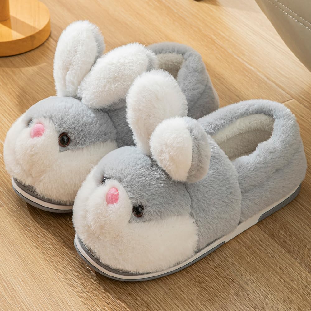 LANFIRE Women's Fuzzy Rabbit Slippers - Cozy Plush Winter House Shoes for Women, Soft Warm Indoor Slippers with Cute Animal Design | Perfect for Home, Lounge & Gift Giving