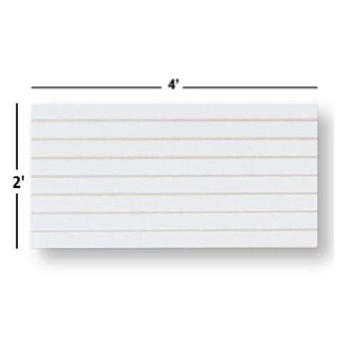 2' x 4' White Slatwall Panels (Set of 2) - Durable Retail Display Shelving for Stores, Boutiques & Garages - Perfect for Organizing & Merchandising Products