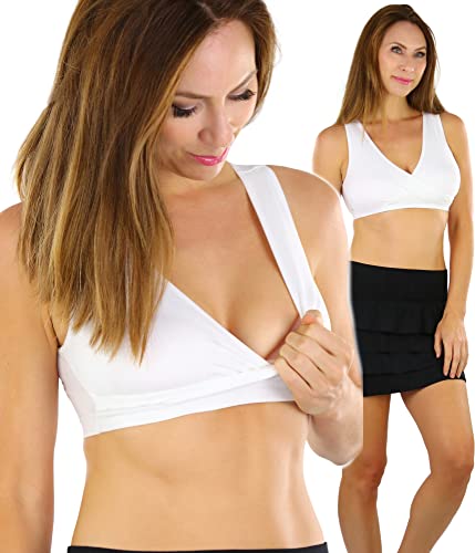 Single: Cross Front W/ Full Back - White