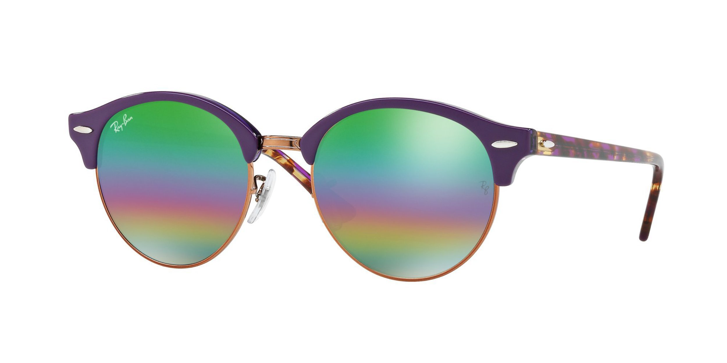 Ray-Ban RB4246 Clubround Round Polarized Sunglasses for Men & Women - UV Protection, Classic Retro Style - Perfect for Driving, Beach & Outdoor Activities