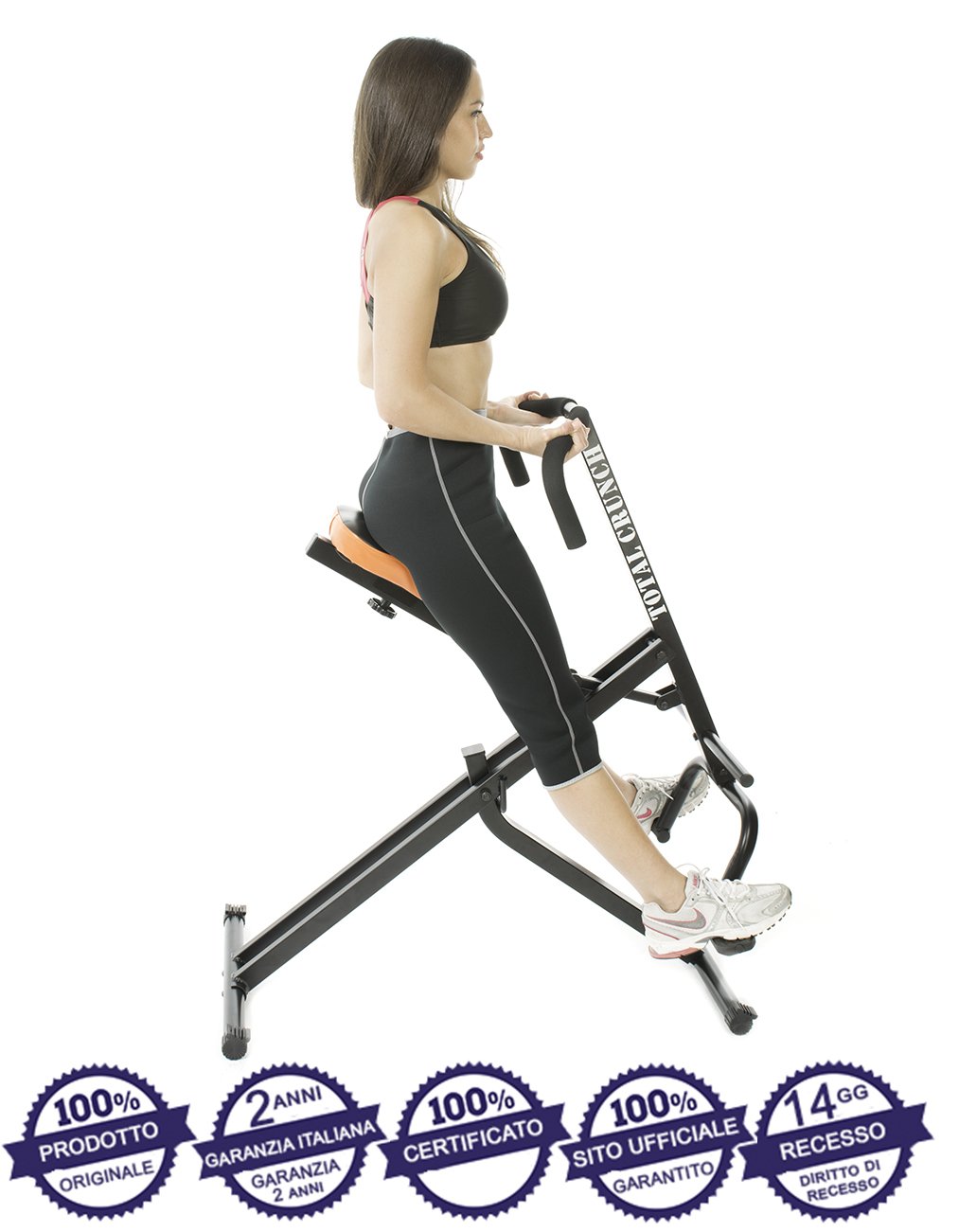 TOTAL CRUNCH - 4-in-1 Home Fitness Equipment for Full Body Workout - Intense Multi-Exercise Machine to Build Muscle & Burn Calories - Perfect for Home Gym, Small Spaces & Weight Loss Training