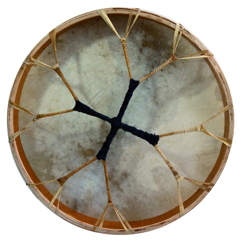 24 Inch Handmade Shaman Drum with Goat Skin - Premium Round Frame Drum for Meditation, Rituals & Sound Healing