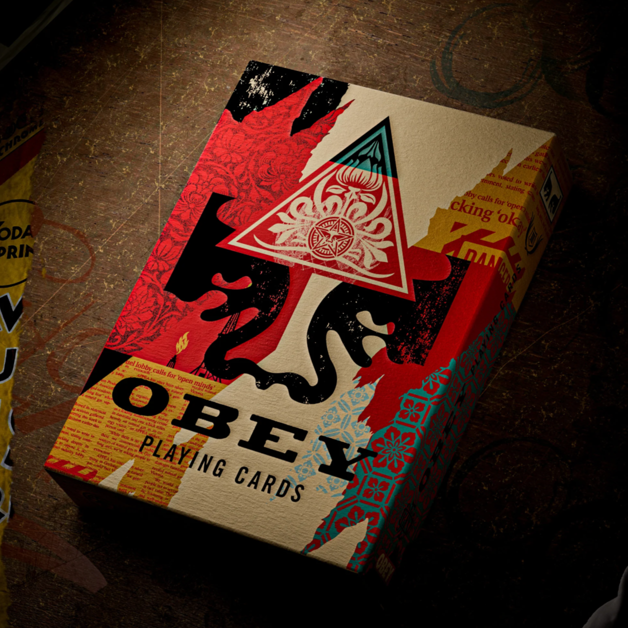 Obey Playing Cards - Premium Collage Design Deck for Card Games, Magic Tricks & Collectors | Perfect for Poker, Blackjack & Cardistry