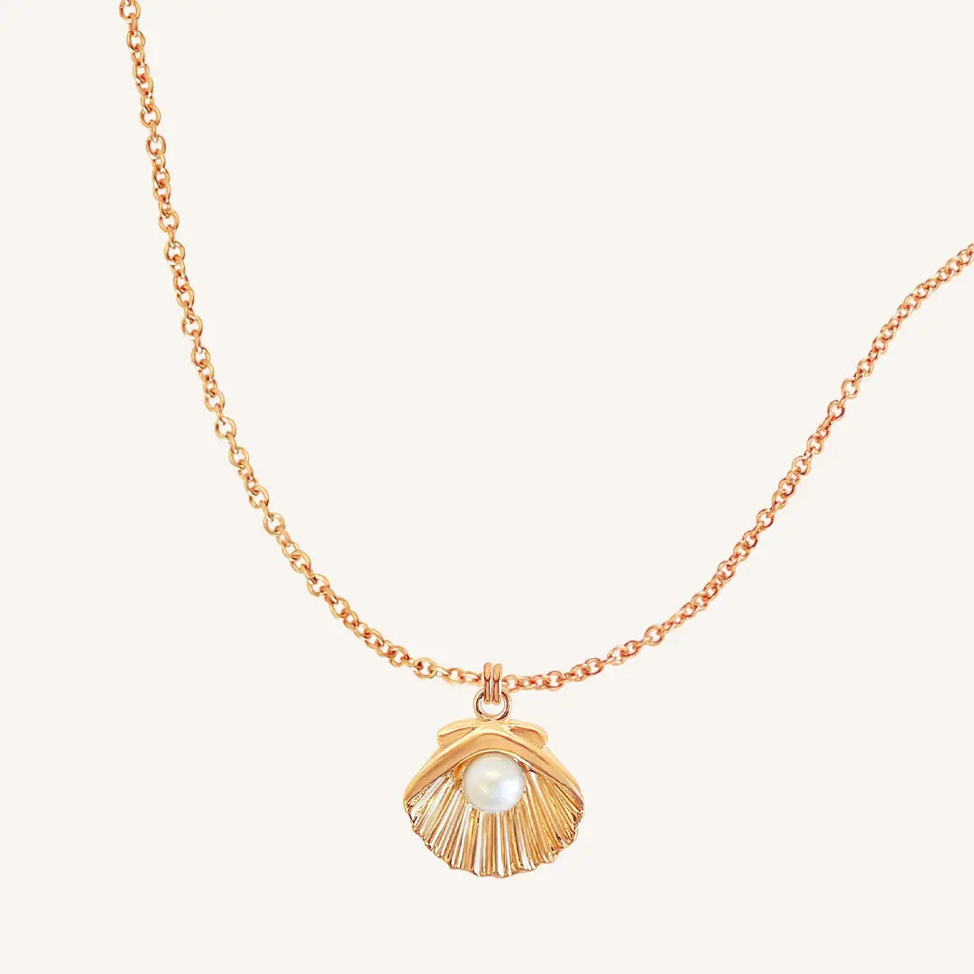 Elegant Shore Pearl Necklace for Women - Genuine Freshwater Pearls, 18K Gold Plated - Perfect for Weddings, Parties & Special Occasions