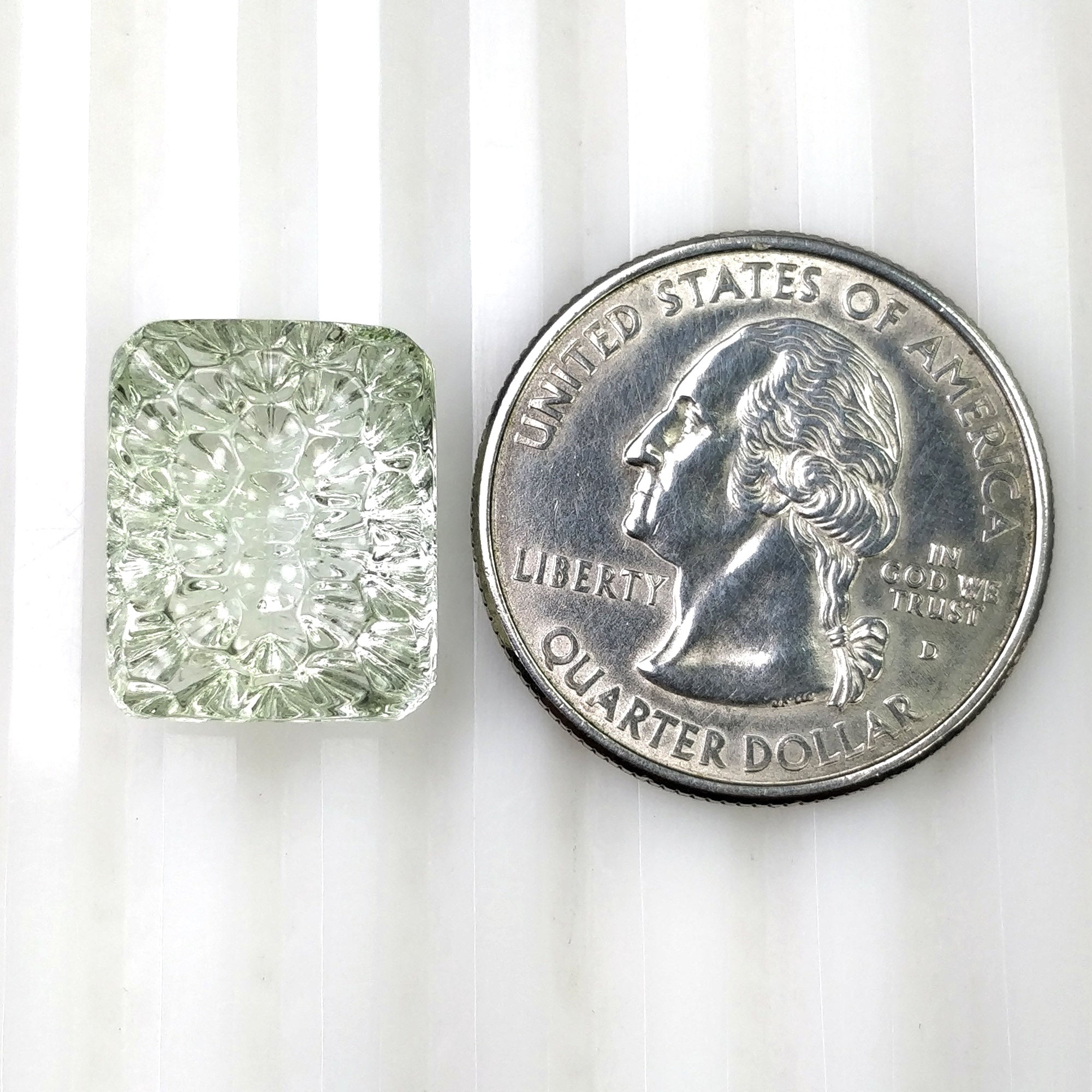 Natural Untreated Green Aquamarine Gemstone Carving - 13.00cts Hand-Carved Cushion Shape 13x16mm | Certified Genuine Aqua Stone for Jewelry Making, Collectors & Healing Crystals (Video Included) - Perfect for Engagement Rings, Pendants & Spiritual Healing Practices