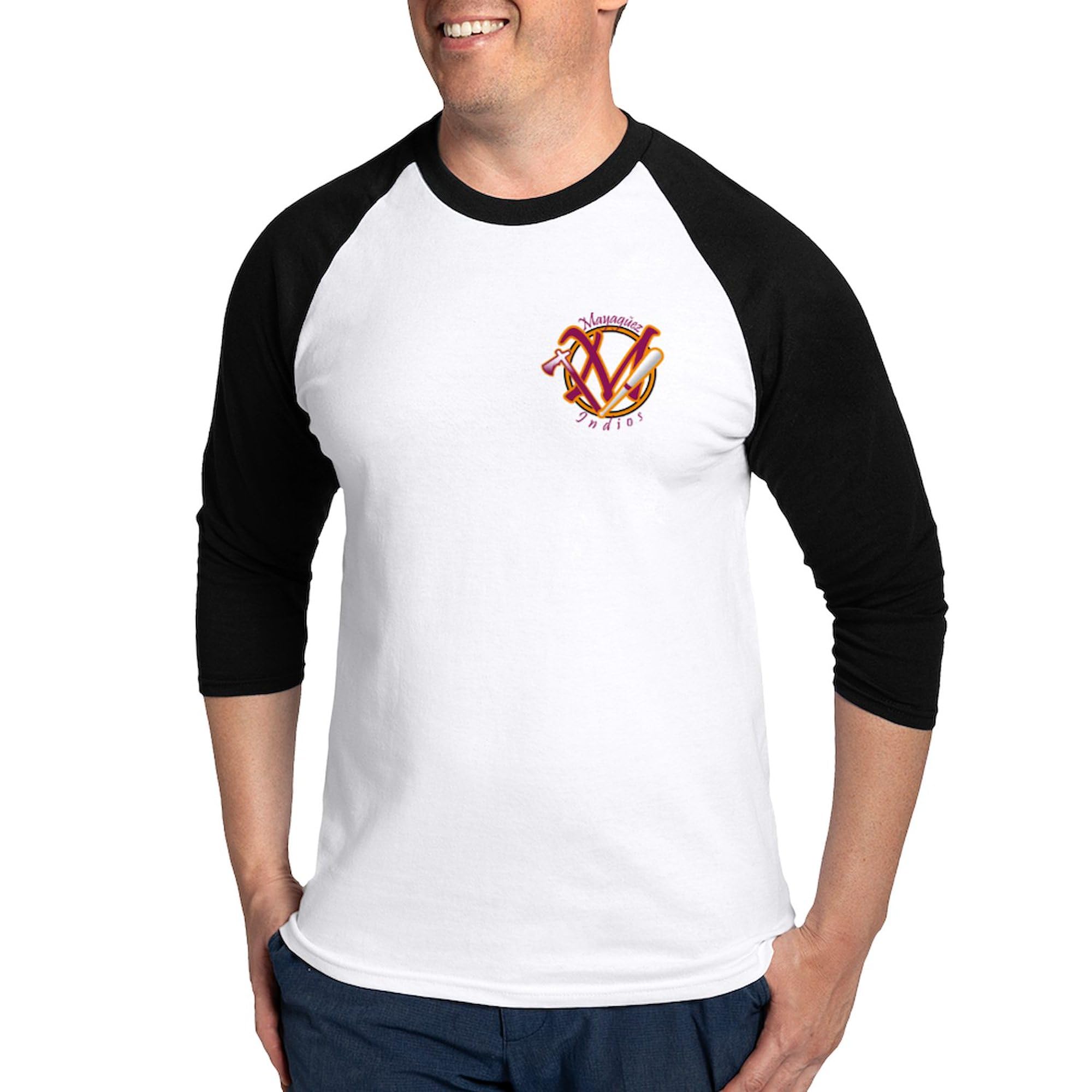Indios Mayaguez Baseball Jersey for Men - Premium Cotton 3/4 Raglan Sleeve Shirt - Vintage Baseball Tee for Fans, Sports & Casual Wear