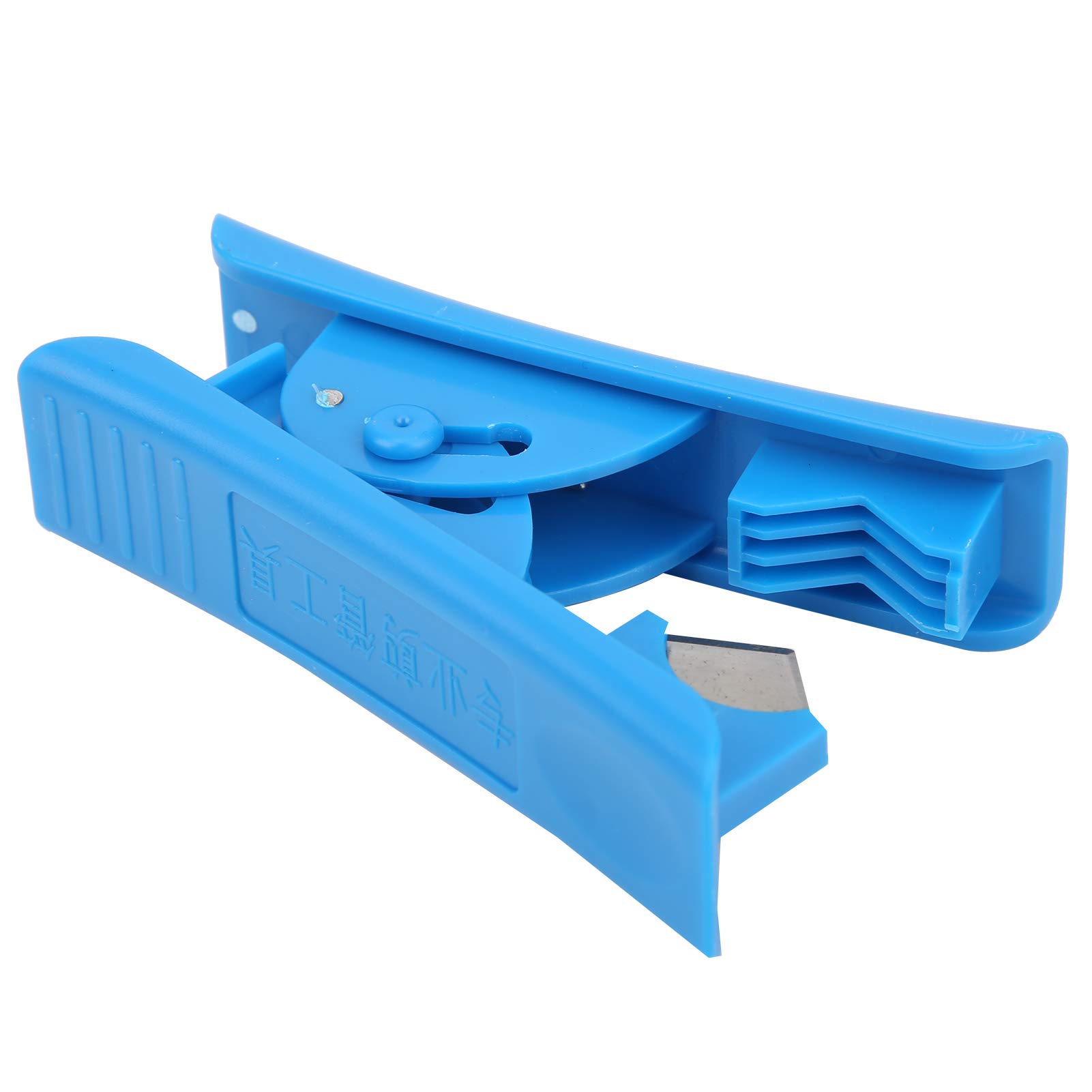 Precision Tube Cutter - 2.0mm to 4.0mm OD Hose Pipe Cutting Tool with Ergonomic Handle (Blue) - Ideal for Plumbing, Automotive, and DIY Projects