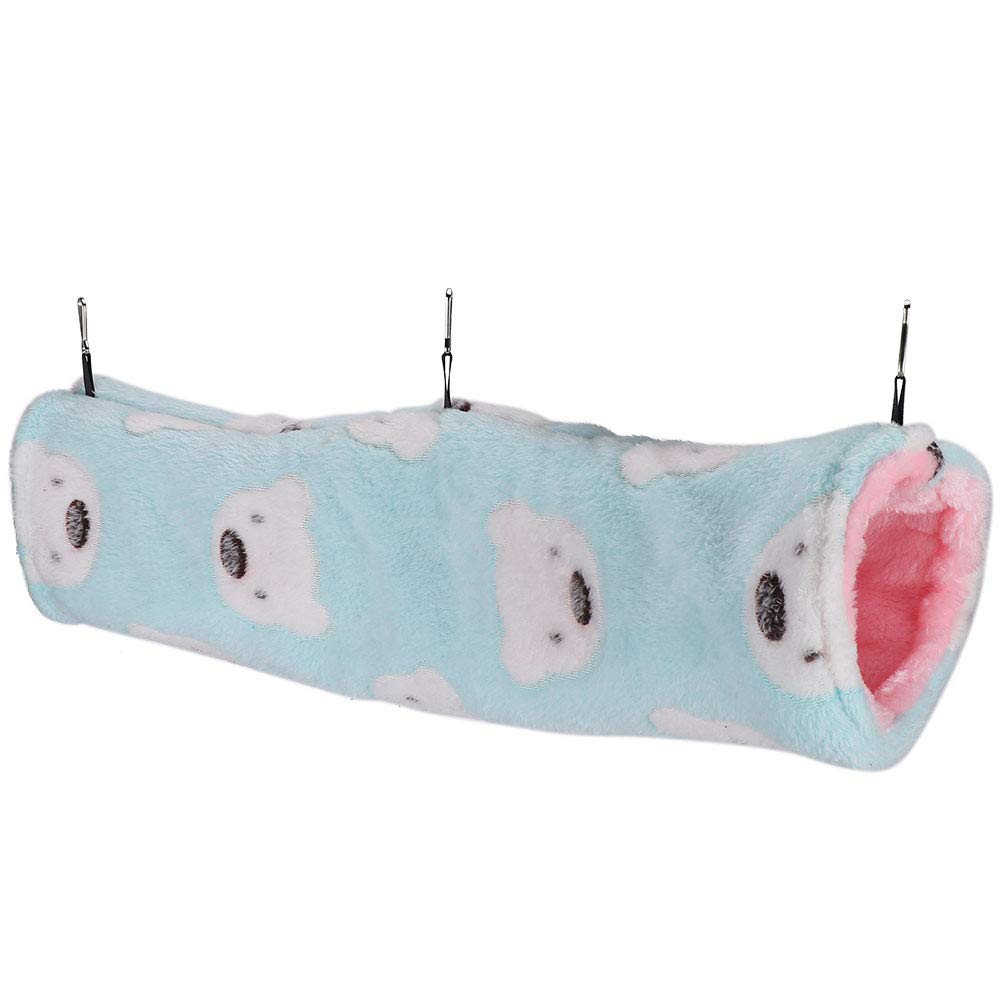 Syuantech Soft Plush Hanging Tunnel for Hamsters - Cotton Nest Small Pet House, Cozy Hanging Channel for Dwarf Hamsters, Mice & Gerbils - Perfect for Cage Climbing, Sleeping & Playtime Activities