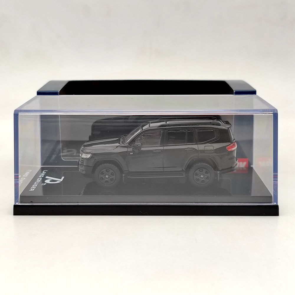 1/64 Scale Toyota Land Cruiser (JA300W) GR Sport Black Diecast Model Car - Limited Edition Collectible for Car Enthusiasts & Hobbyists | Perfect for Display, Gifts, and Model Car Collections