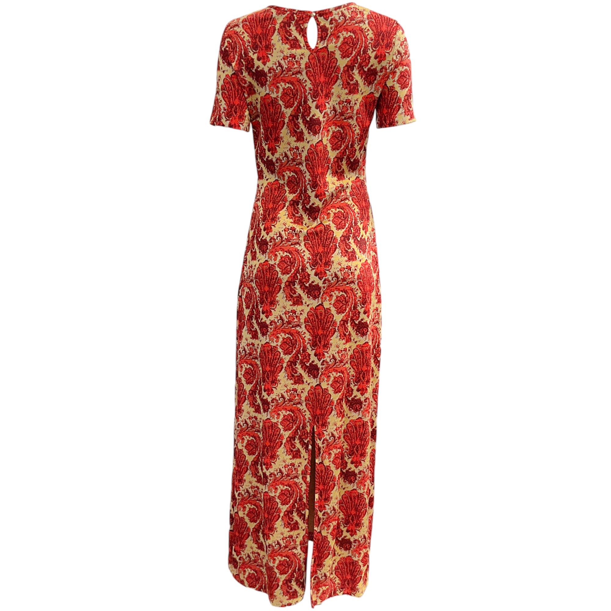 Paco Rabanne Coral Jacquard Knit Maxi Dress for Women - Elegant Floral Print Summer Beach Dress for Parties, Weddings & Vacations