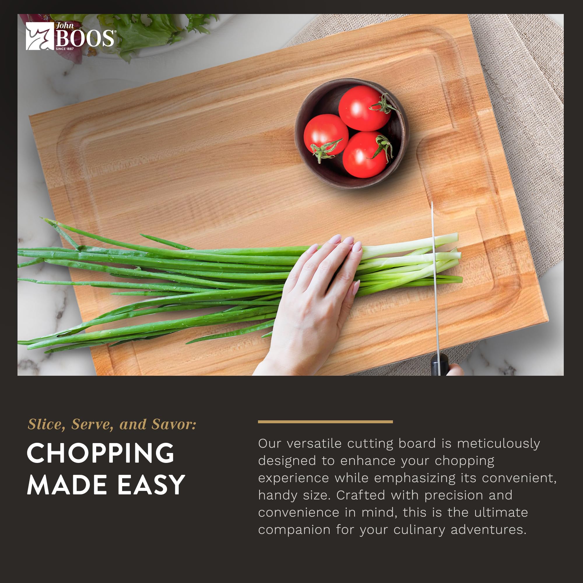 Premium John Boos Maple Wood Cutting Board - 20