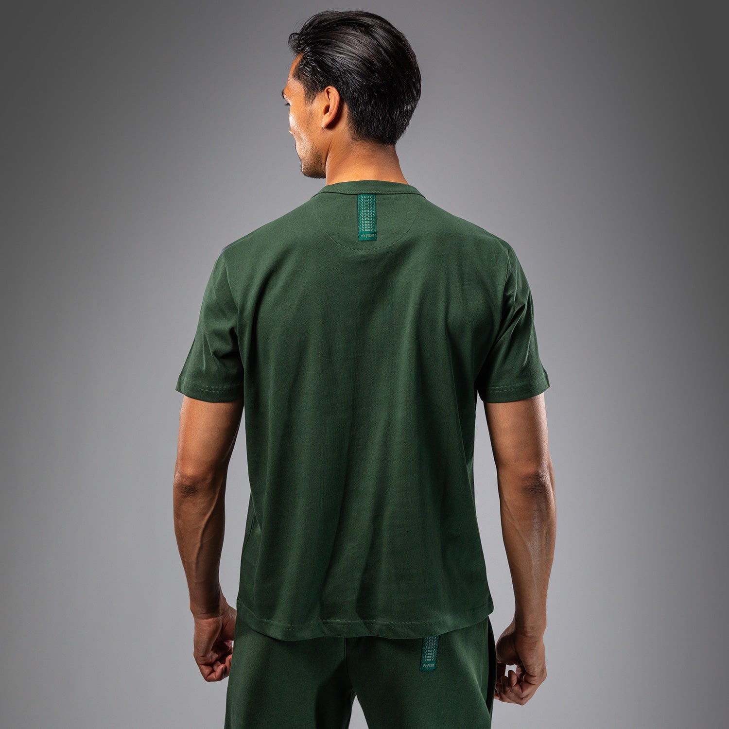 Venum Silent Power T-Shirt for Men - Breathable & Lightweight Training Tee - Forest Green - Perfect for MMA, Gym & Streetwear