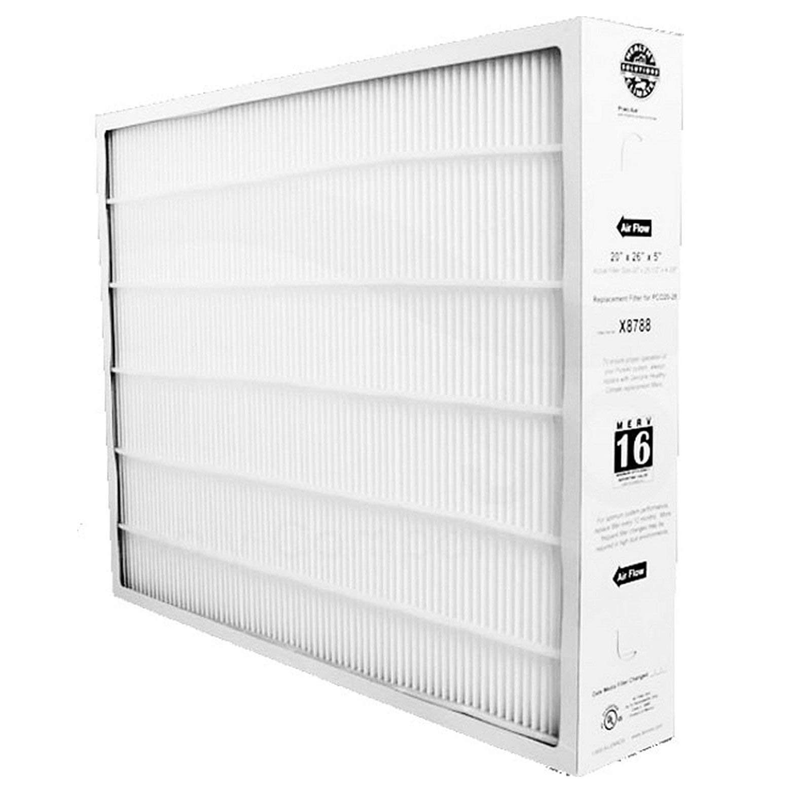 Lennox X8788 20x26x5 MERV 16 Air Filter Replacement for PureAir PCO20-28 Air Purifier - 5 Pack - High Efficiency HVAC Filtration for Home, Office & Allergy Relief