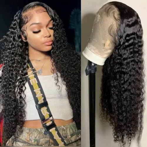 Natural black 13x6 lace front wig