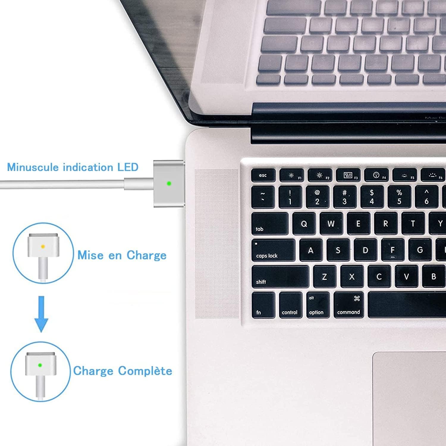 85W T-Tip MacBook Air Charger - Compatible with MacBook Pro, MacBook Air 13/15/17 Inch (Model A1424, A1398, A1425, A1502, A1435, A1465) - Fast Charging Power Adapter for Work, Travel & Home Use