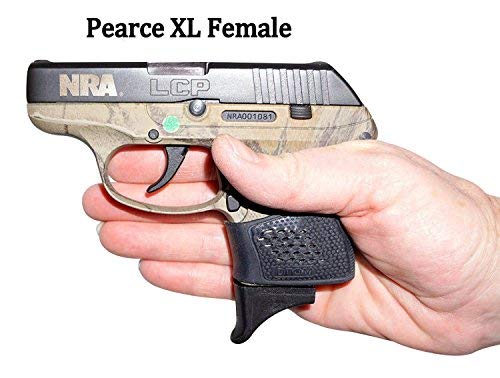 Pearce XL Extended Zeeshy Grip Extensions for Ruger LCP - 2 Sizes per Pack - Enhanced Comfort & Control for Concealed Carry