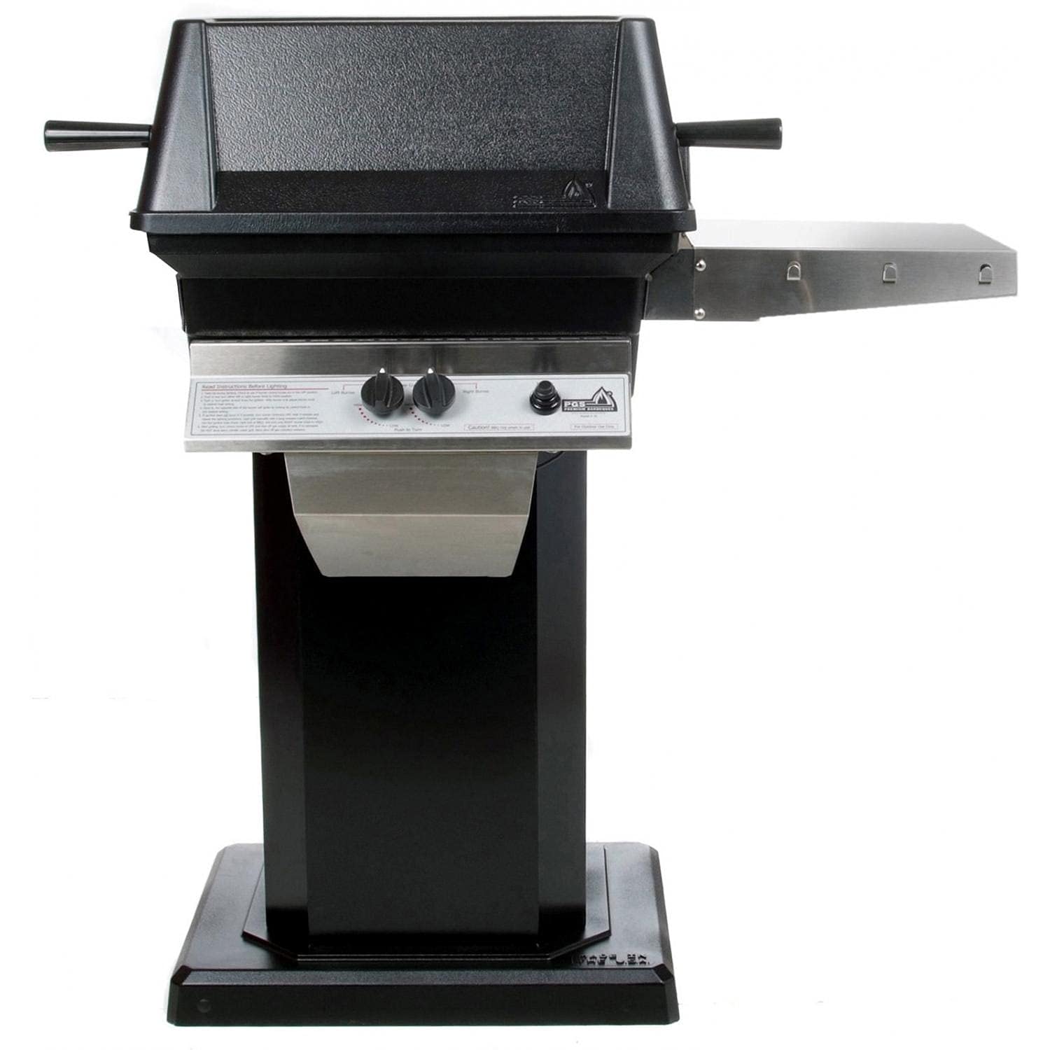 PGS A30 Cast Aluminum Natural Gas Grill with Black Patio Base - Outdoor BBQ Grill for Backyard, Deck, and Patio Cooking