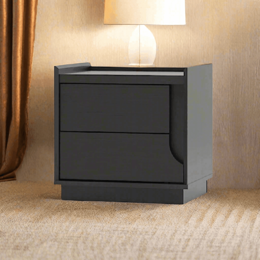 Modern Garnette Bedside Table with Drawer - Nightstand for Bedroom, Living Room, or Office - Compact Storage Solution for Books, Lamps & Essentials