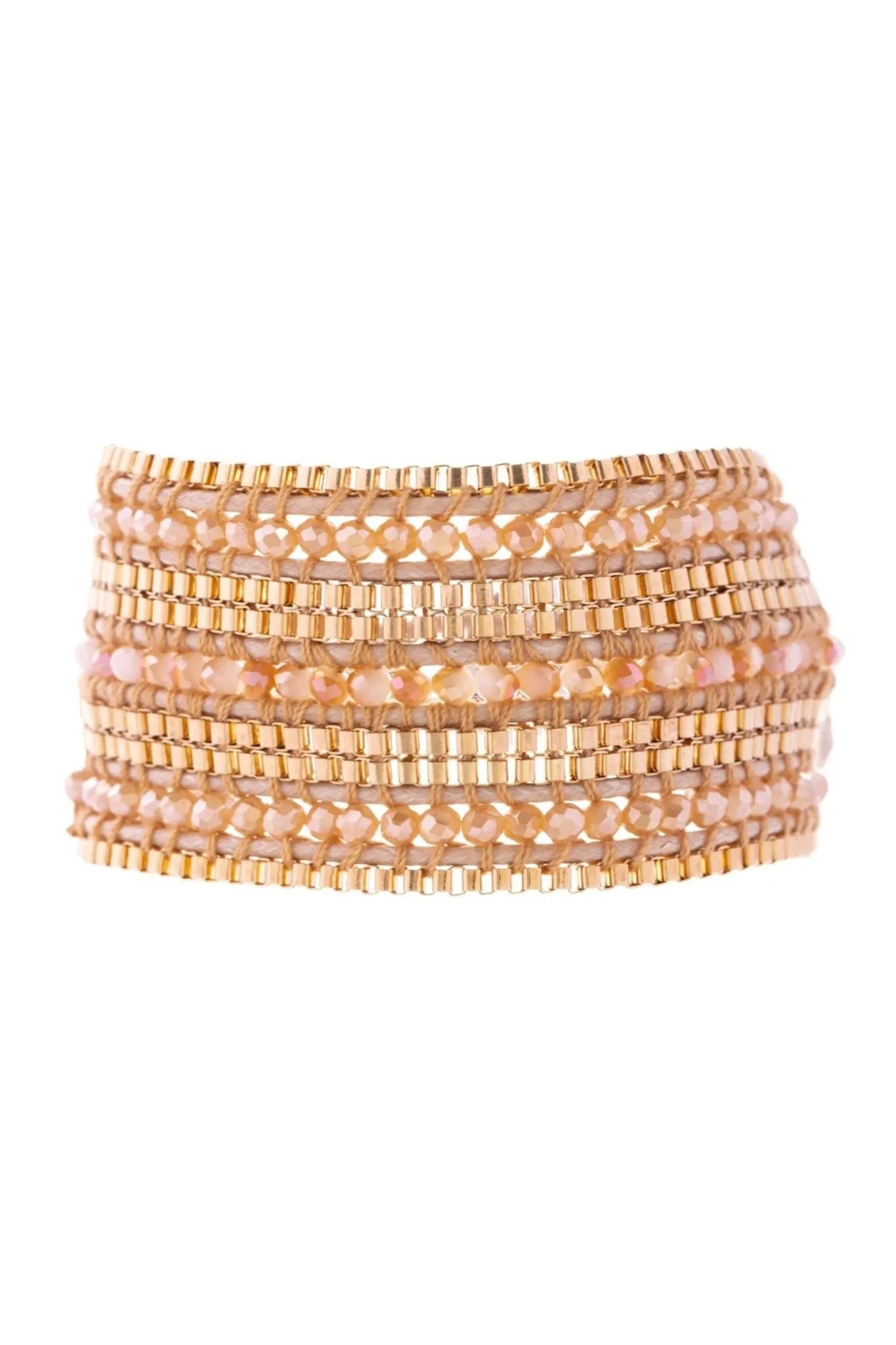 Stacked Beaded Bracelet for Women - Trendy Layered Boho Bracelets Set - Handmade Adjustable Beaded Jewelry for Everyday Wear, Gift Giving & Boho Fashion Accessories