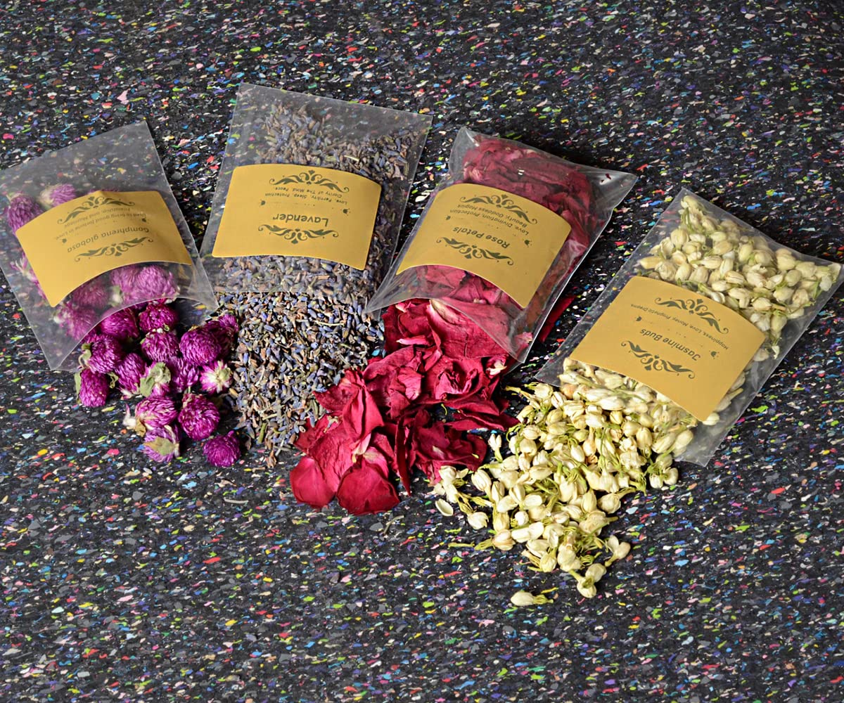 30 Premium Wiccan Herbs Kit for Witchcraft - Protection Herbs, Spell Ingredients & Wicca Altar Supplies with Free Crystal Spoon - Perfect for Rituals, Magic Spells & Spiritual Practices