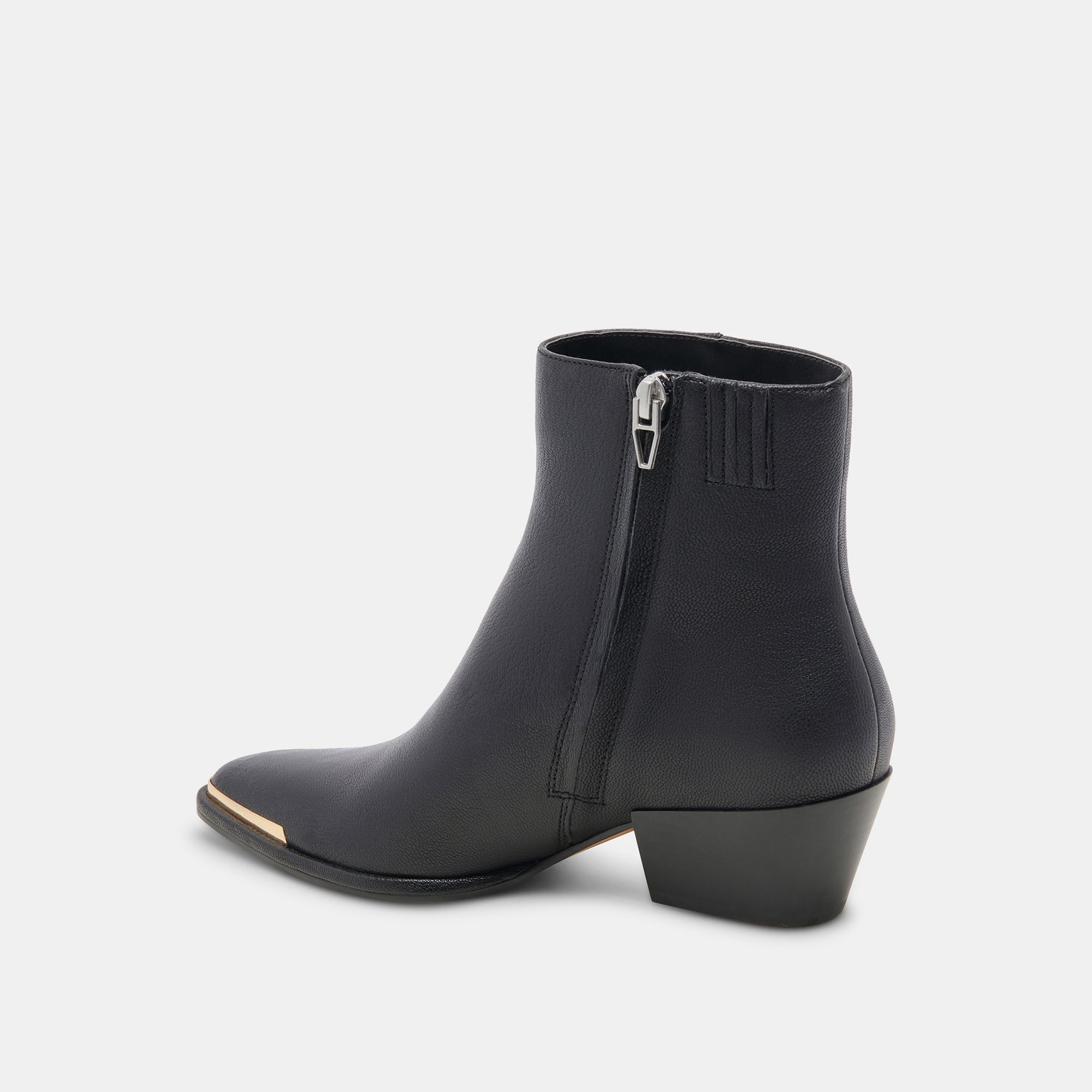NONAH Women's Black Leather Booties - Stylish Ankle Boots for Fall & Winter Fashion | Perfect for Casual Outfits, Office Wear & Night Out