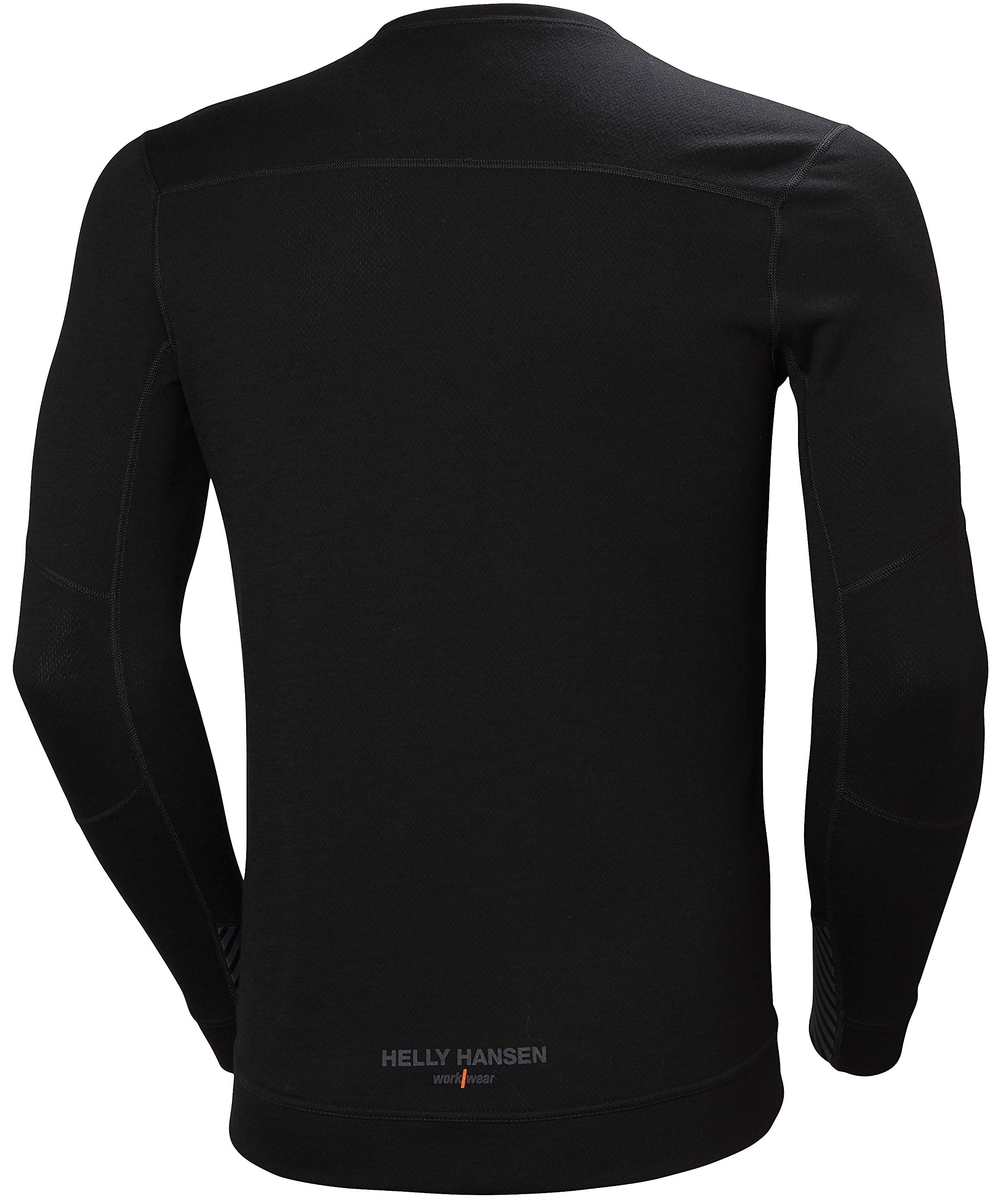 Helly-Hansen Men's Workwear LIFA Merino Crewneck Base Layer - Thermal Wool Shirt for Cold Weather, Hiking & Outdoor Activities