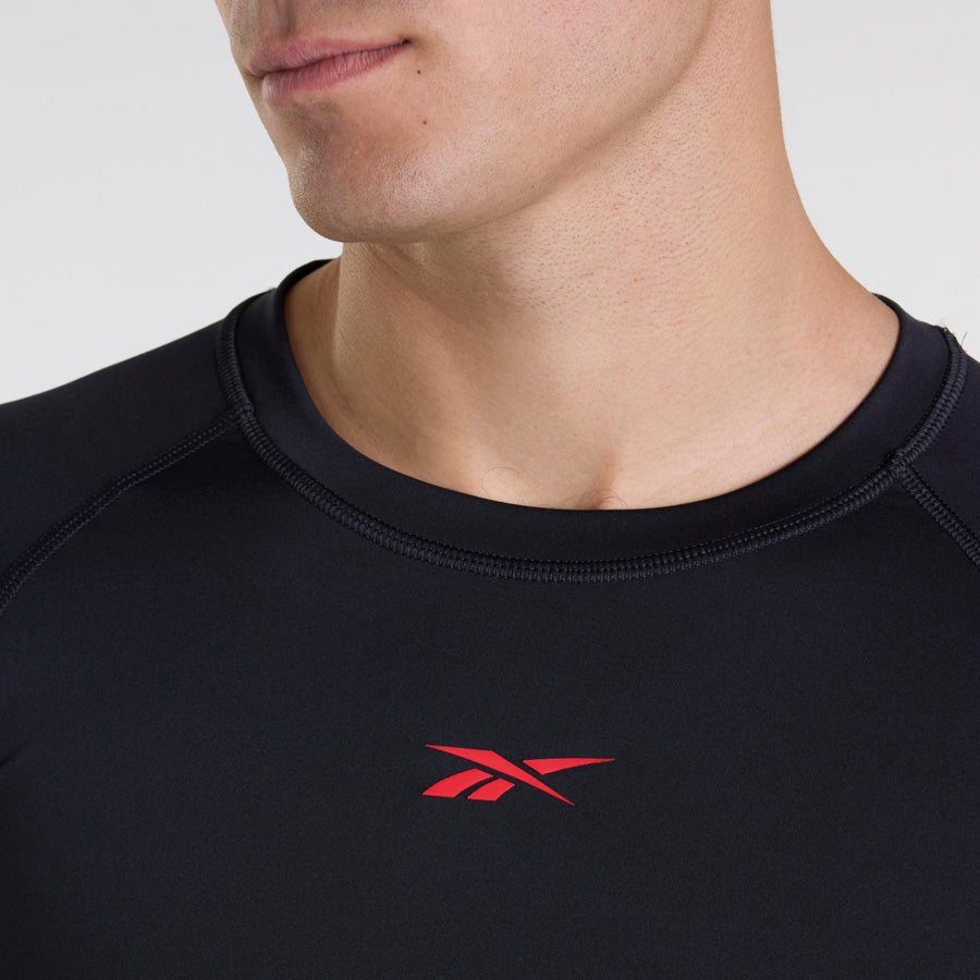 ERS Performance Short Sleeve T-Shirt for Men - Moisture Wicking Activewear (Black/Grey) | Gym, Running & Workout Shirt