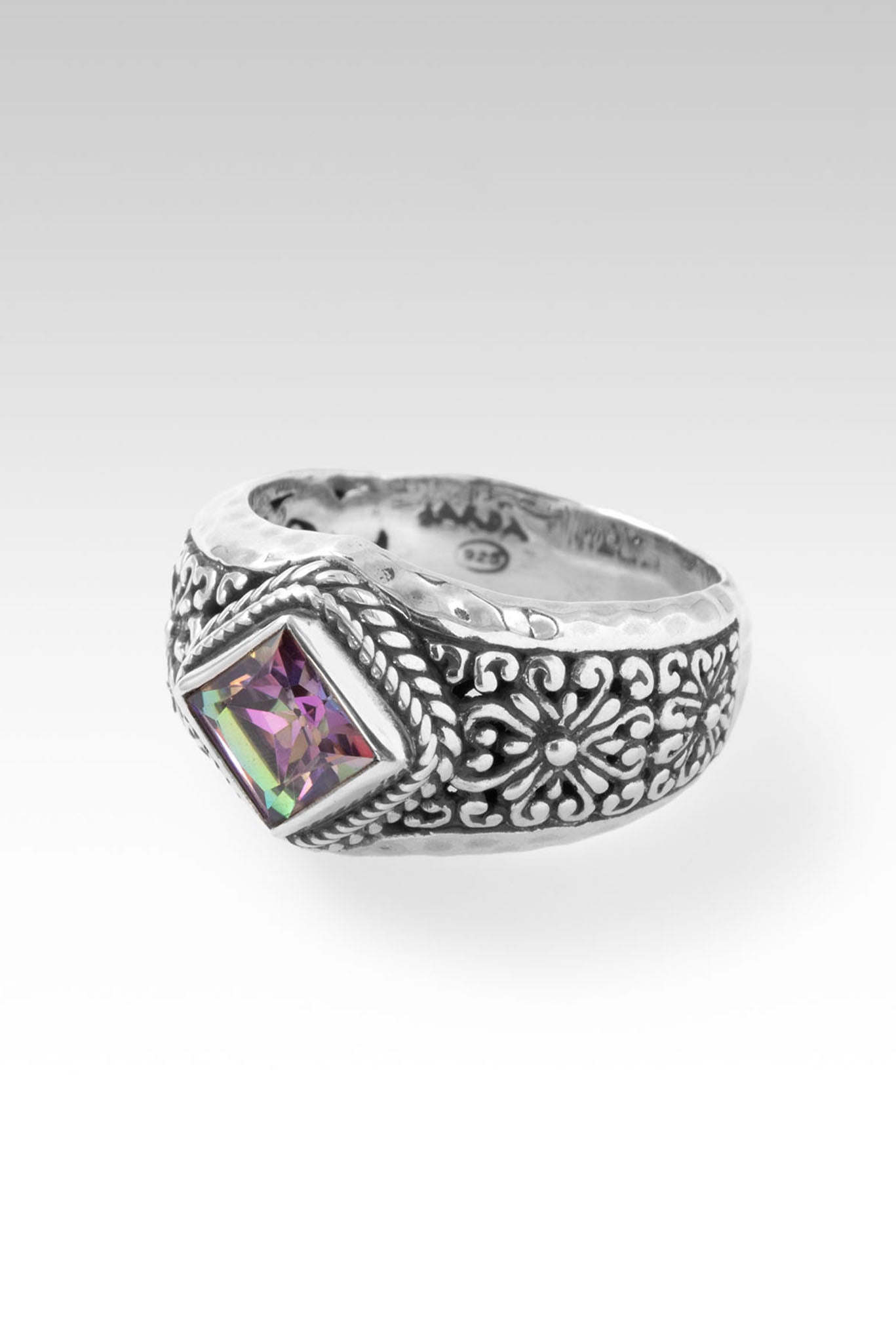 Bali Sunrise Mystic Topaz Ring – Elegant Handmade Jewelry for Women | Perfect for Weddings, Anniversaries & Special Occasions