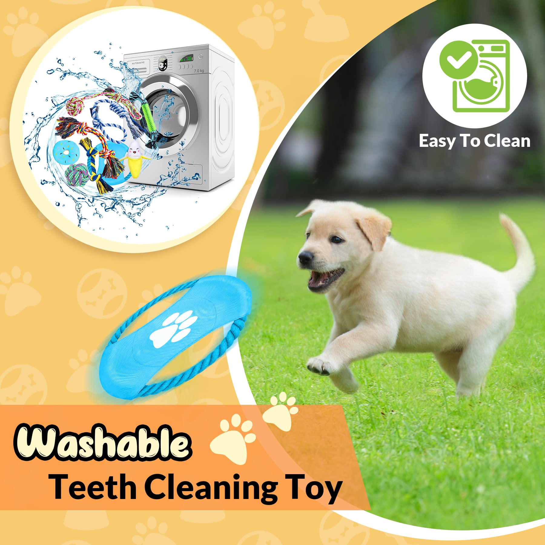 Durable Dog Chew Toys for Aggressive Chewers - 15 Pack for Small Dogs & Puppies - Perfect for Teething & Playtime