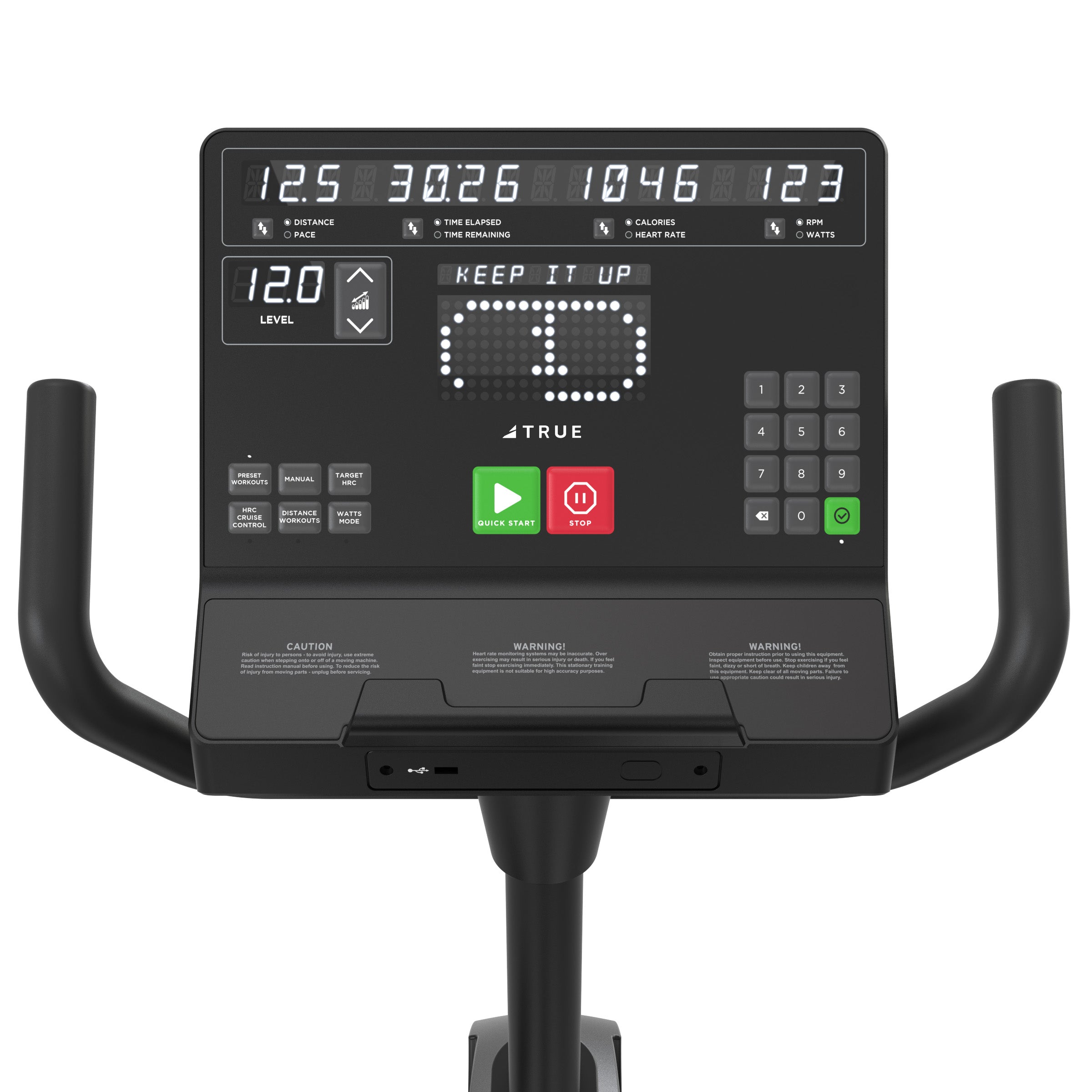 TRUE Fitness Launch Recumbent Exercise Bike for Home Gym - Low Impact Cardio Workout for Seniors & Rehabilitation