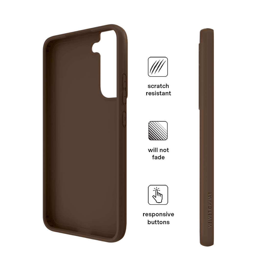 Samsung Galaxy Phone Case in Espresso Brown - Durable Protective Cover for Everyday Use, Travel & Work