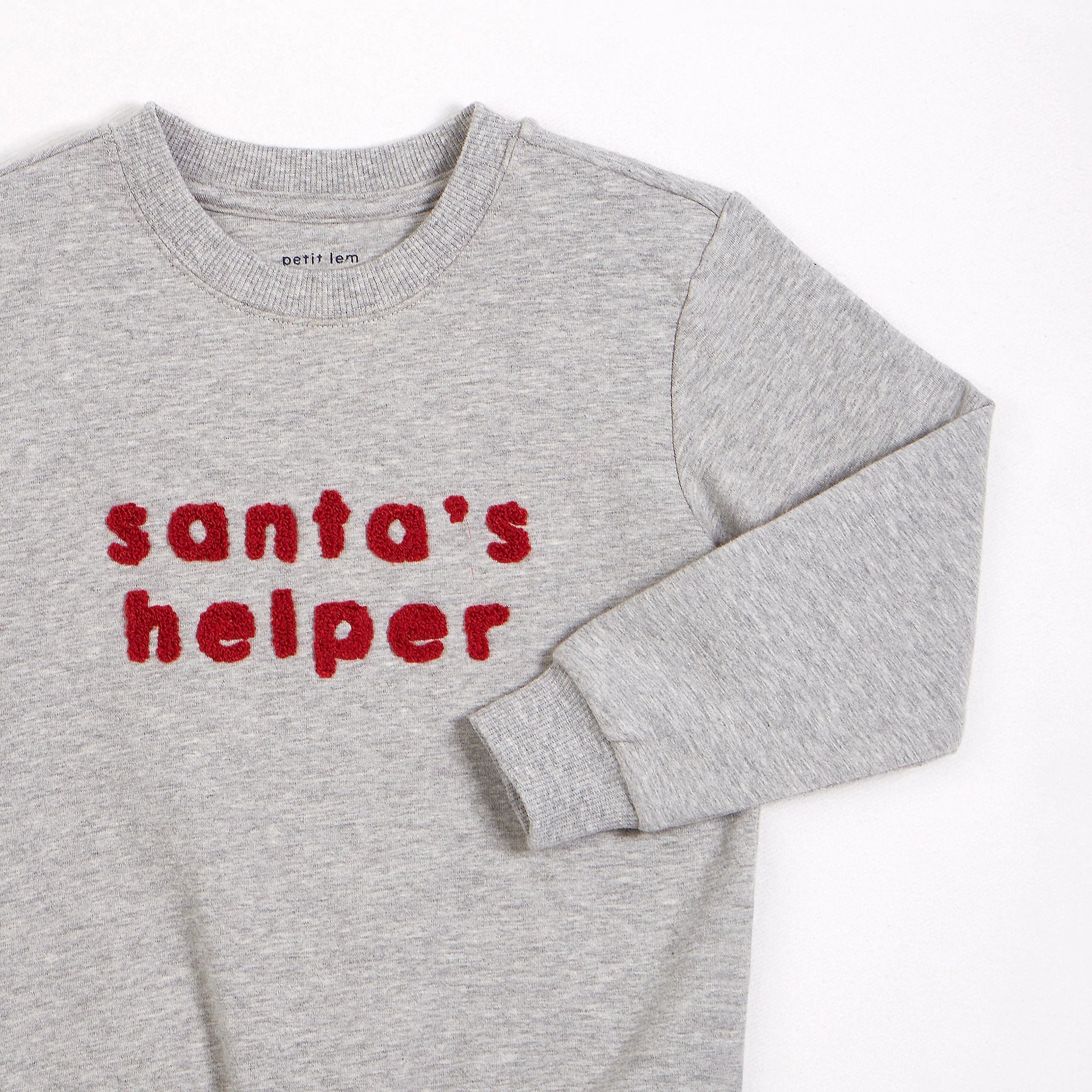 Santa's Helper Grey Sweatshirt - Cozy Christmas Pullover for Women & Men | Perfect for Holiday Parties, Family Gatherings & Winter Outfits