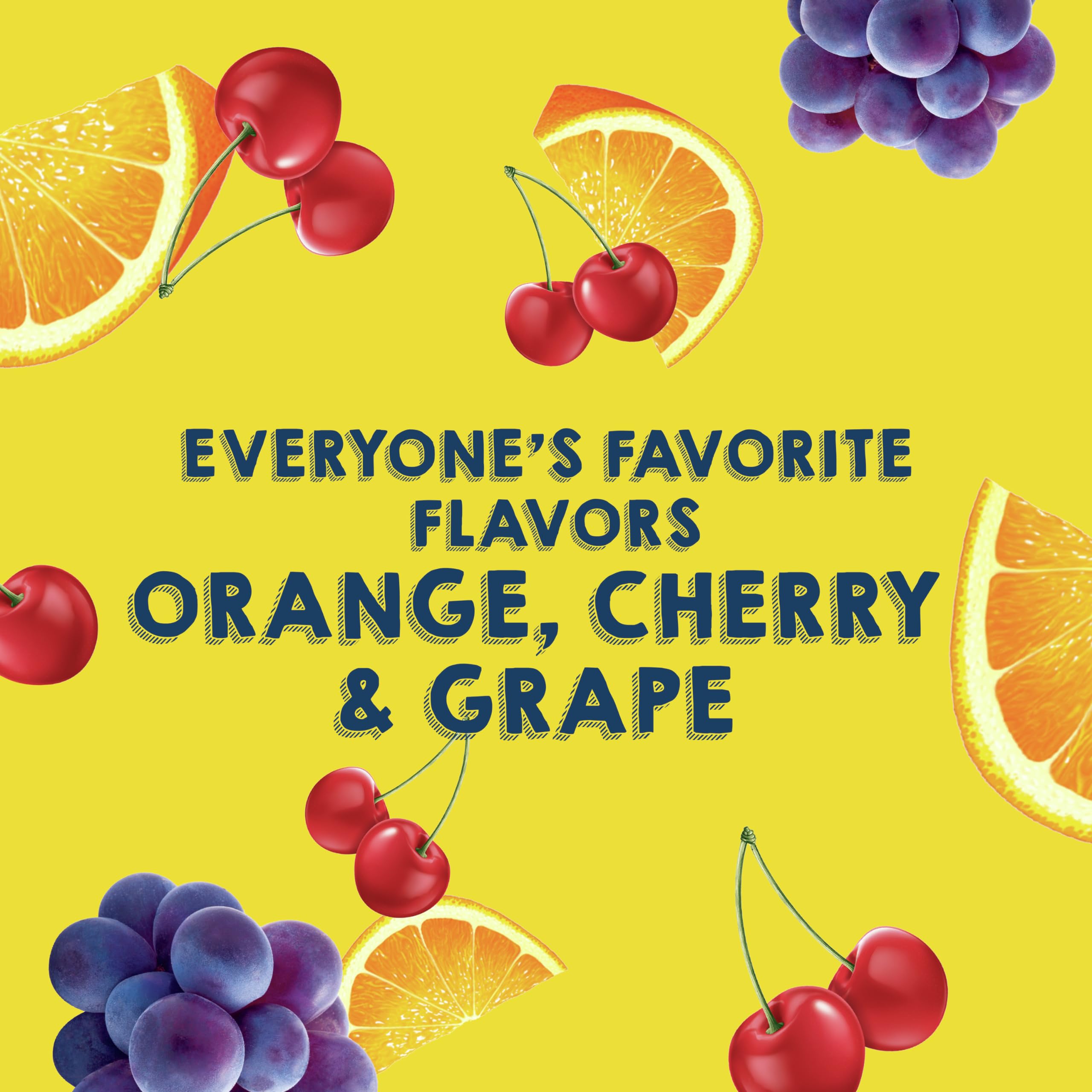 Popsicle Ice Pops - Orange, Cherry & Grape Flavored (18 Count) | Low-Calorie Frozen Treat (40 Calories Each) | Perfect for Summer Parties, Kids Snacks & Healthy Desserts